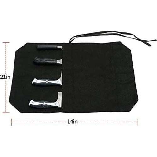 Bolsa de Cuchillos de Chef HERSENT Verde Militar 4 Compartimentos