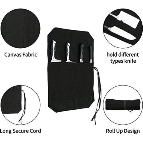 Bolsa de Cuchillos de Chef HERSENT Verde Militar 4 Compartimentos