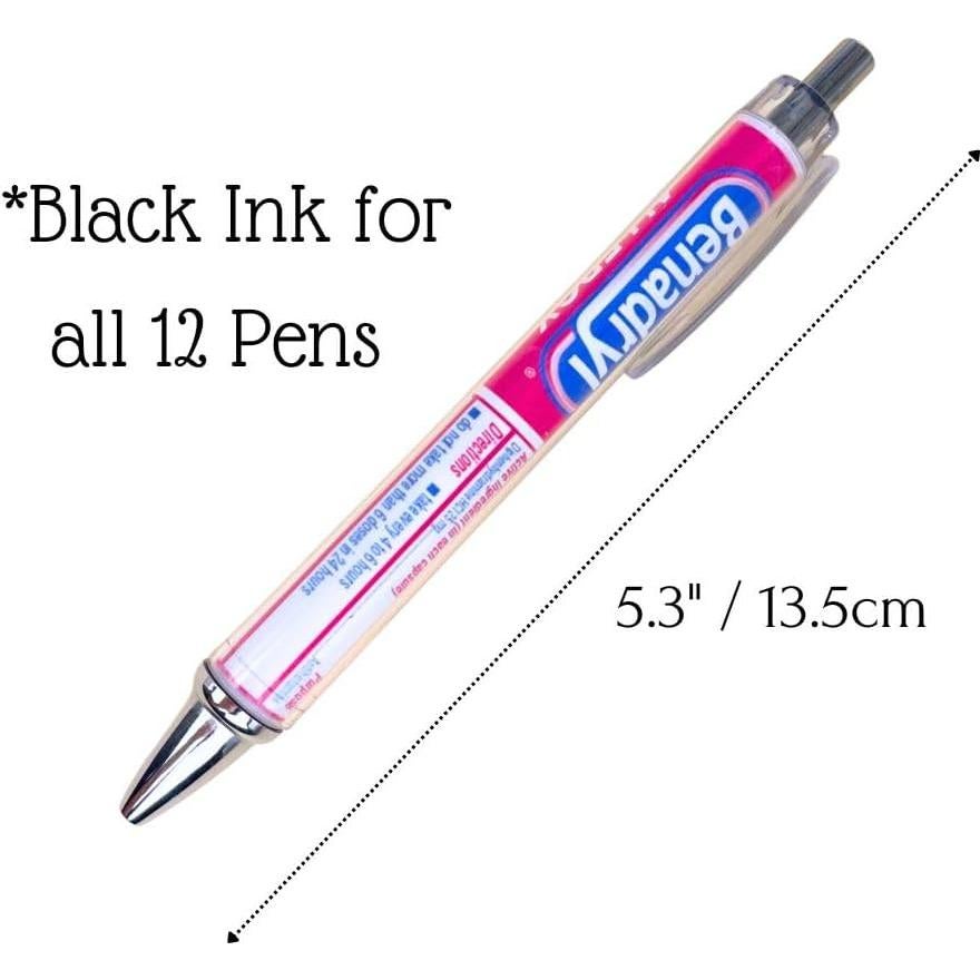 Bolígrafos Farmacéuticos YJ PREMIUMS 12 Pcs Multicolor