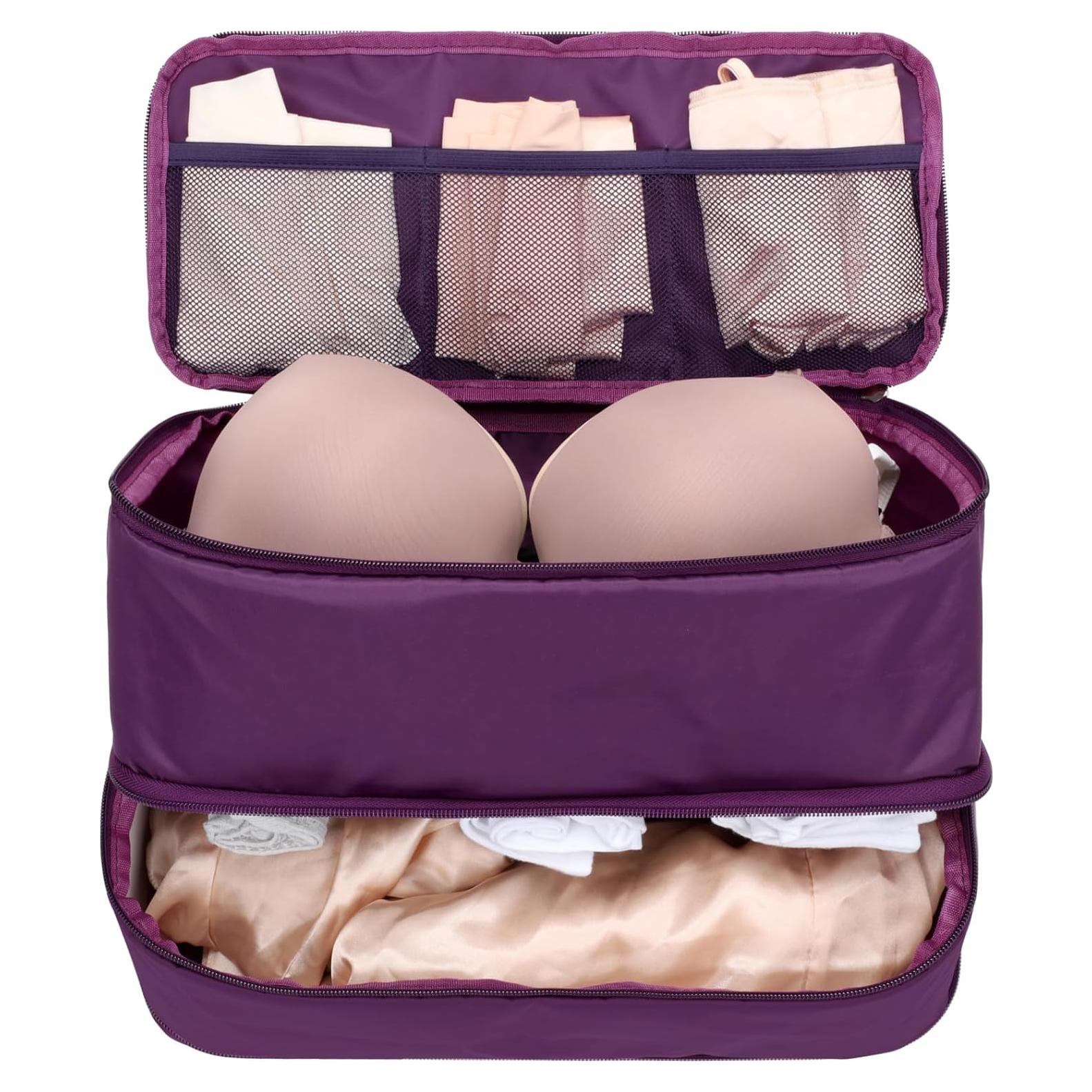 Bolsa Organizadora de Ropa Interior Cambond 4-en-1 Púrpura