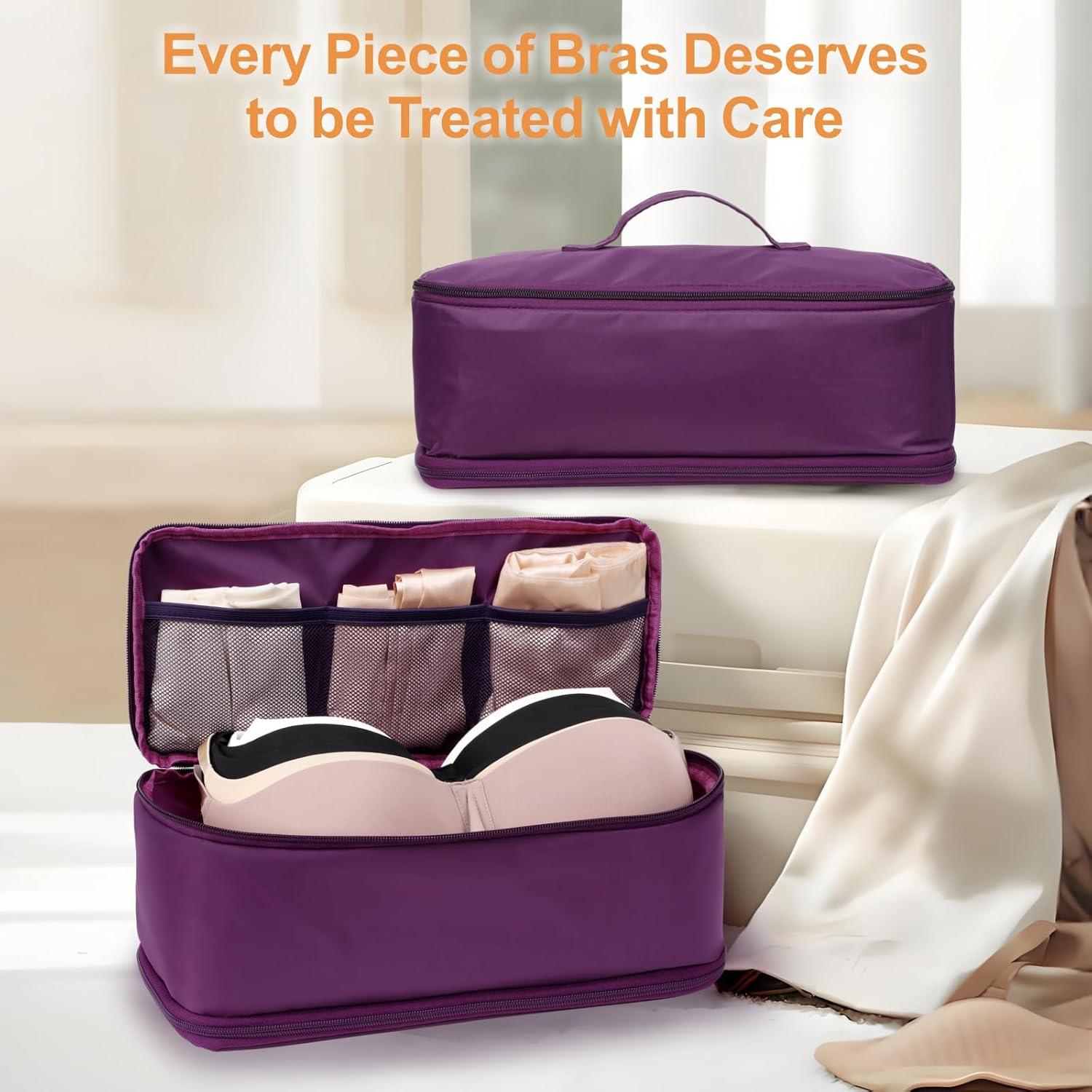 Bolsa Organizadora de Ropa Interior Cambond 4-en-1 Púrpura