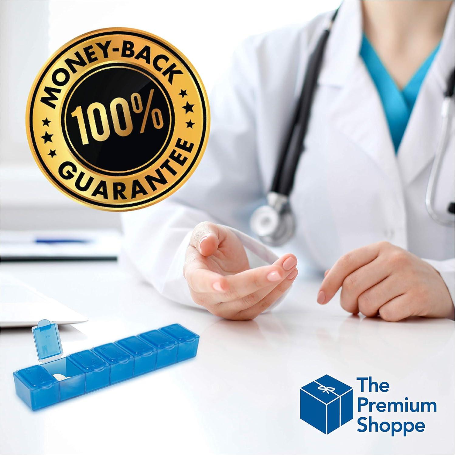 Caja de Pastillas Pequeña USA Merchant 7 Días 4 Colores