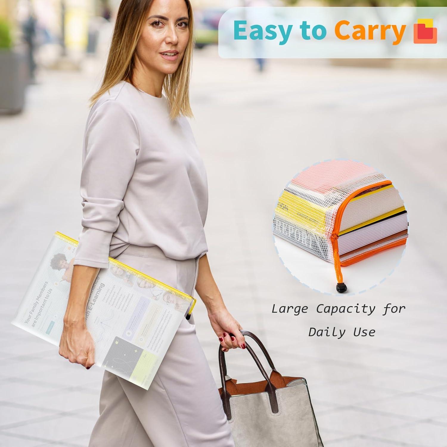 Bolsas con Cierre Umriox 24 Piezas 12 Colores A4