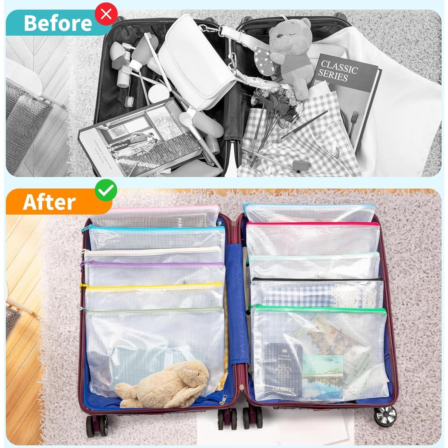 Bolsas con Cierre Umriox 24 Piezas 12 Colores A4