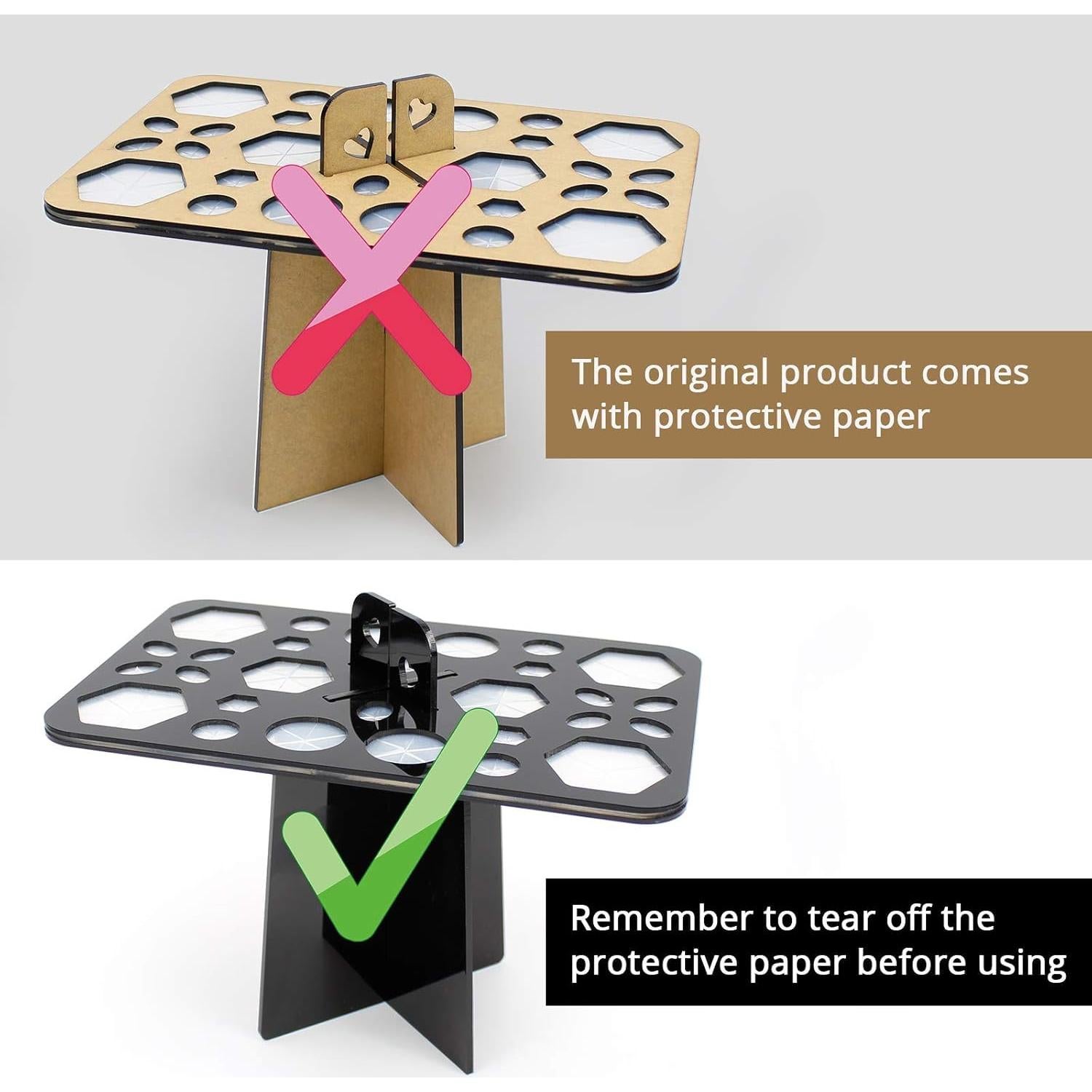 Soporte para Secado de Brochas BEAKEY 28 Agujeros Negro