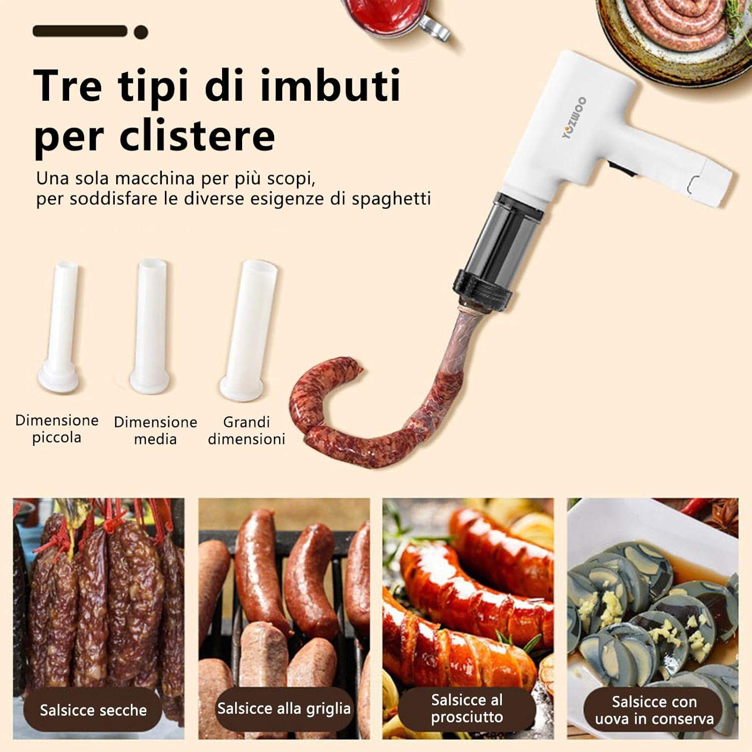 Máquina de Pasta Eléctrica YOZWOO Portátil 1.75kg 10x34x38cm