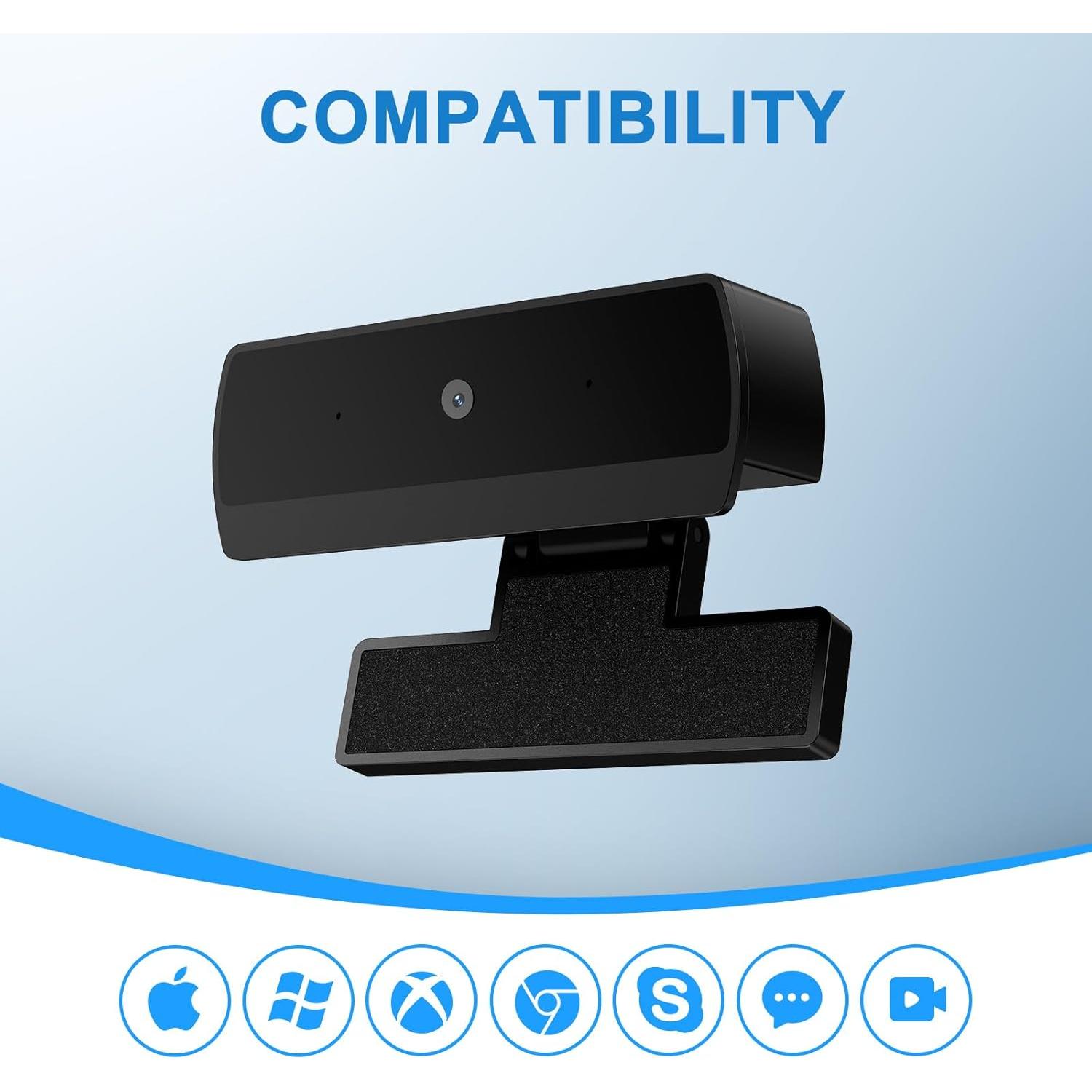 Webcam DICCIK K1 Full HD 1080P con Micrófono y Gran Angular