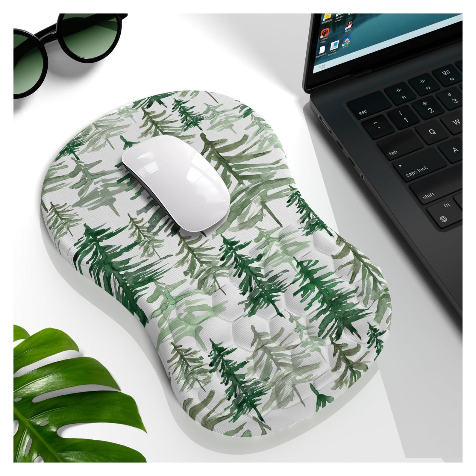 Alfombrilla de Ratón Ergonómica YKJWW con Soporte para Muñeca