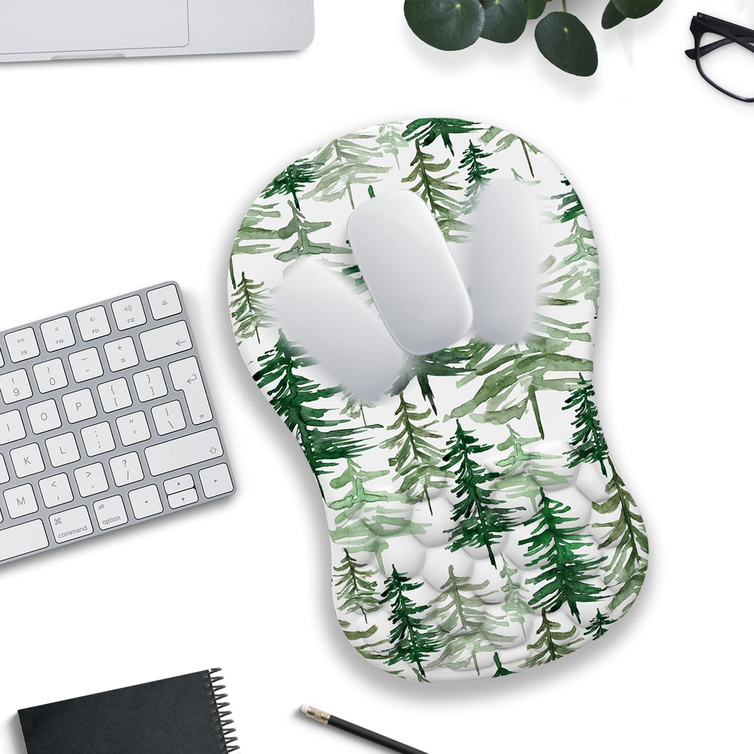 Alfombrilla de Ratón Ergonómica YKJWW con Soporte para Muñeca