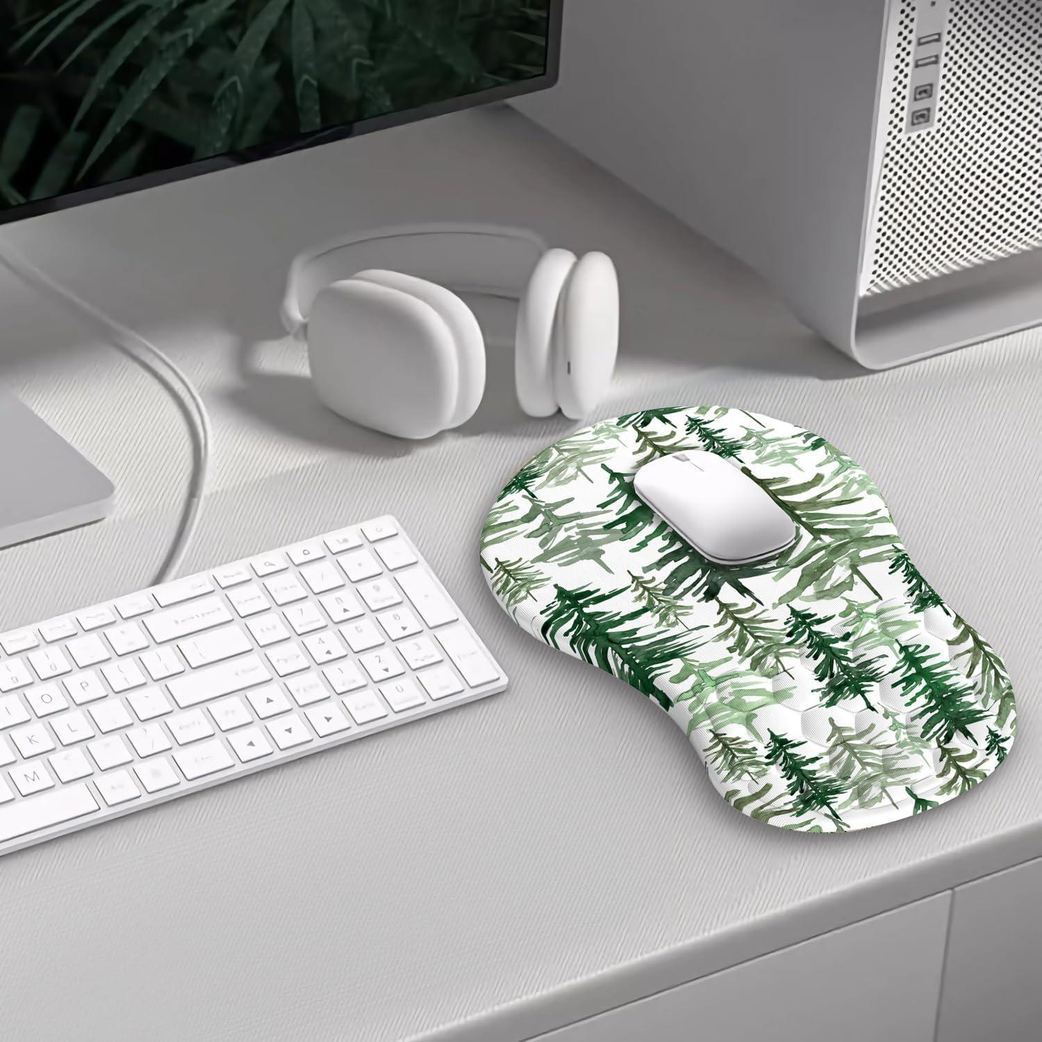 Alfombrilla de Ratón Ergonómica YKJWW con Soporte para Muñeca