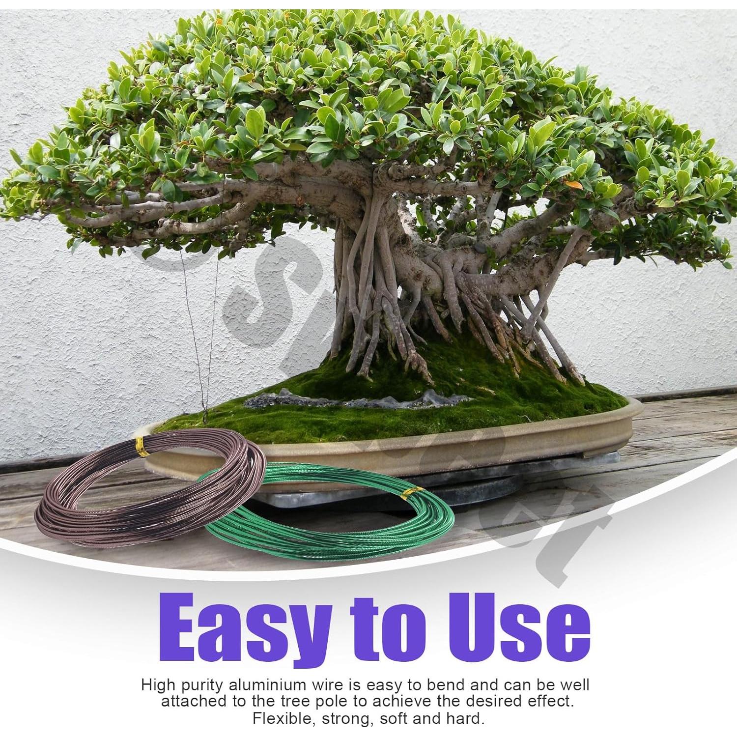 Kit de Alambre para Bonsai Swpeet 6Pcs 5 Tamaños 82 Pies