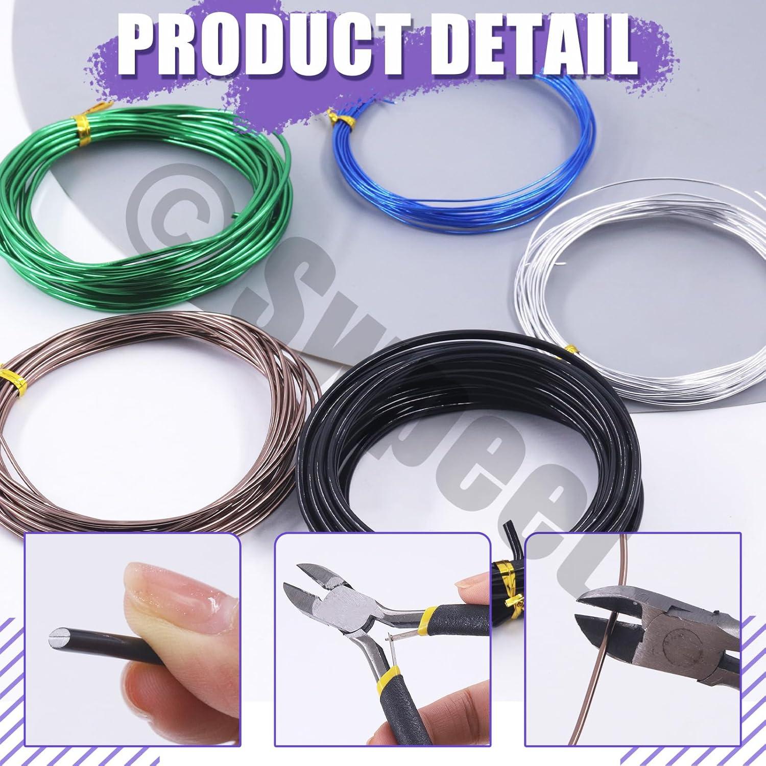 Kit de Alambre para Bonsai Swpeet 6Pcs 5 Tamaños 82 Pies