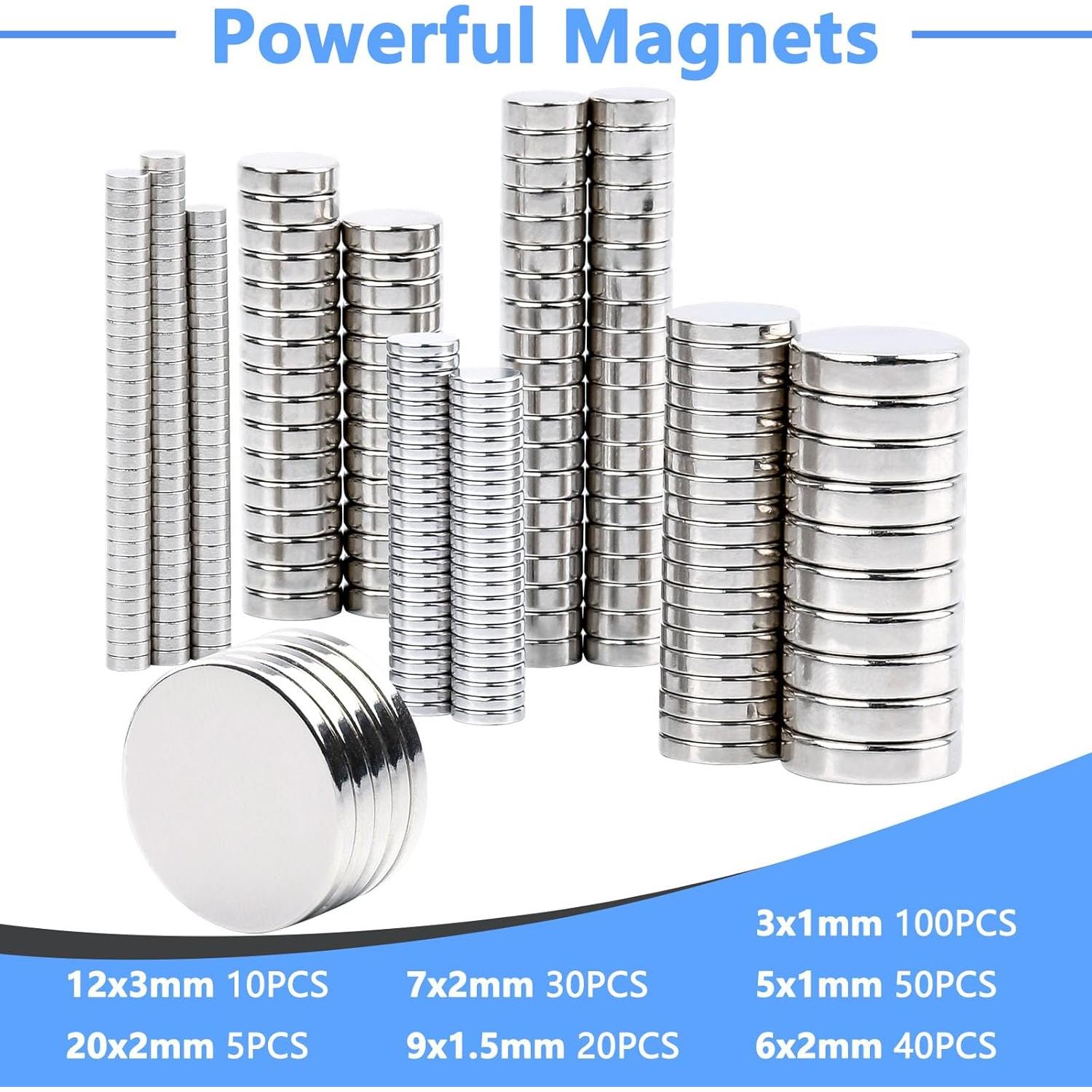 255 Piezas Imanes de Neodimio Keukenket para Manualidades