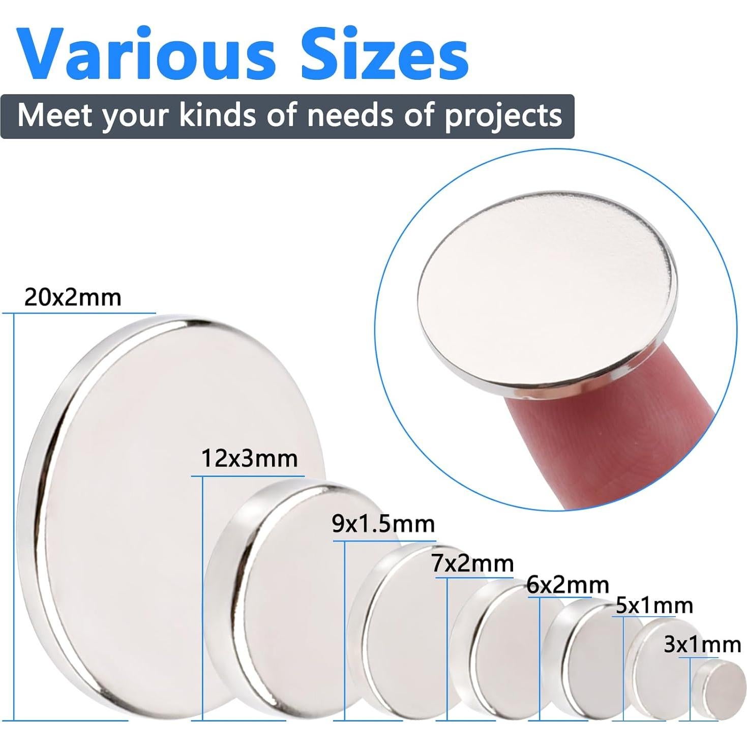 255 Piezas Imanes de Neodimio Keukenket para Manualidades