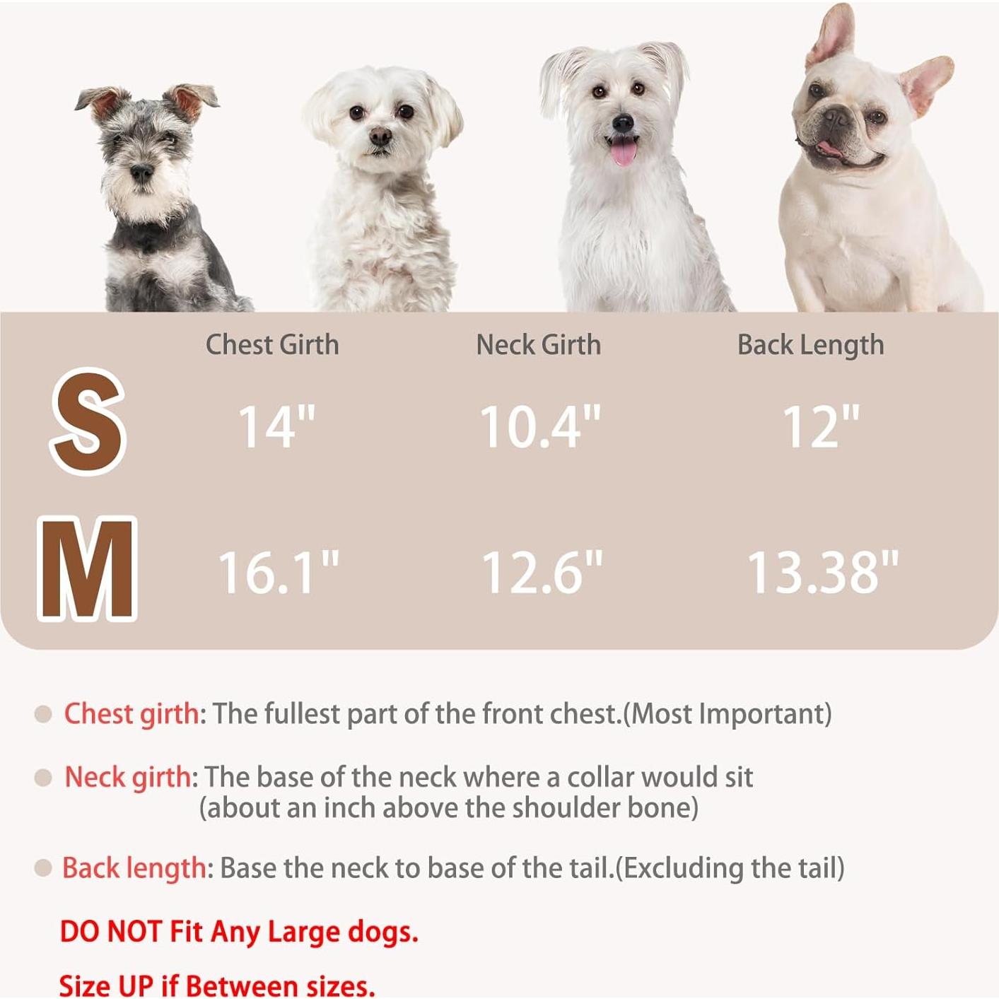 Vestido para Perros PUPTECK Talla Mediana Cuadros Clásicos