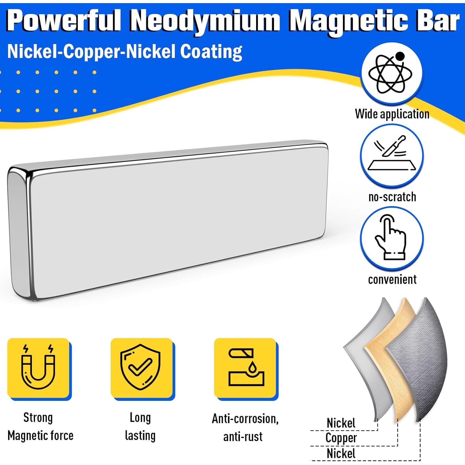 50 Imán de Neodimio FINDMAG 20x5x2mm para Manualidades