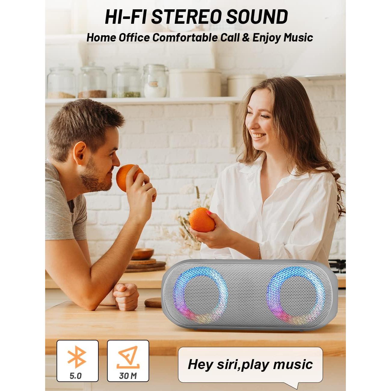 Altavoz Bluetooth NOTABRICK Vi 30W Impermeable RGB 360°