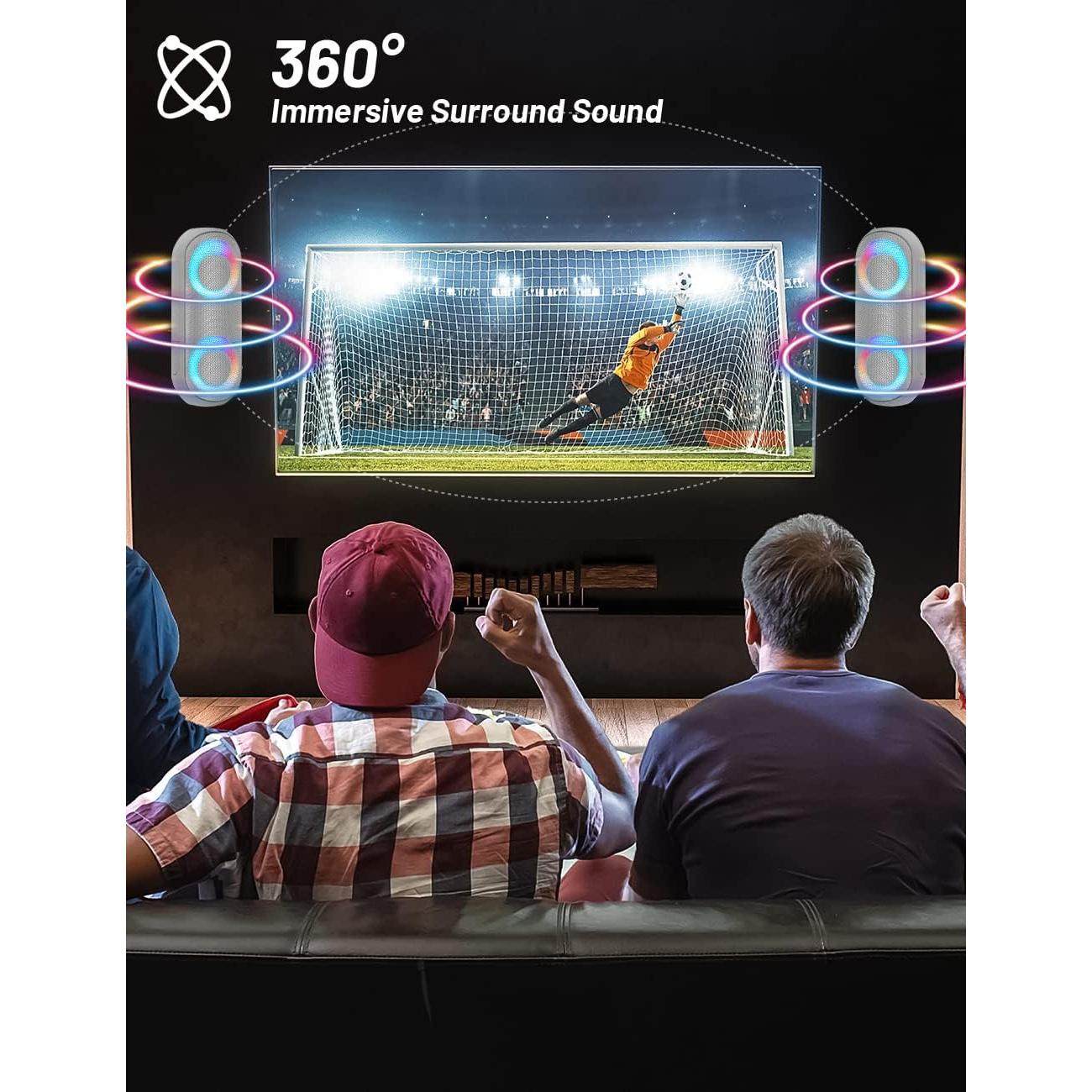 Altavoz Bluetooth NOTABRICK Vi 30W Impermeable RGB 360°