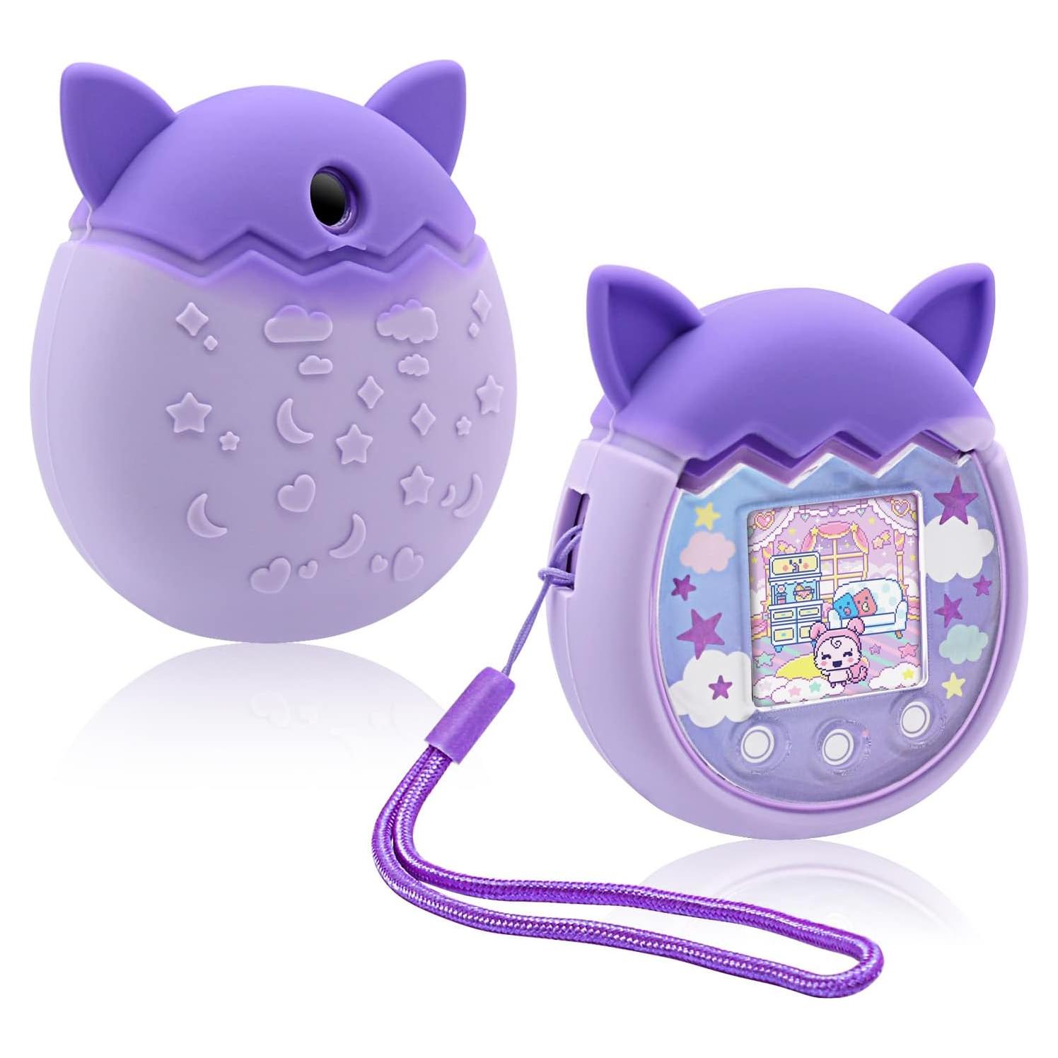 Funda de Silicona Winceed para Tamagotchi Pix - Púrpura
