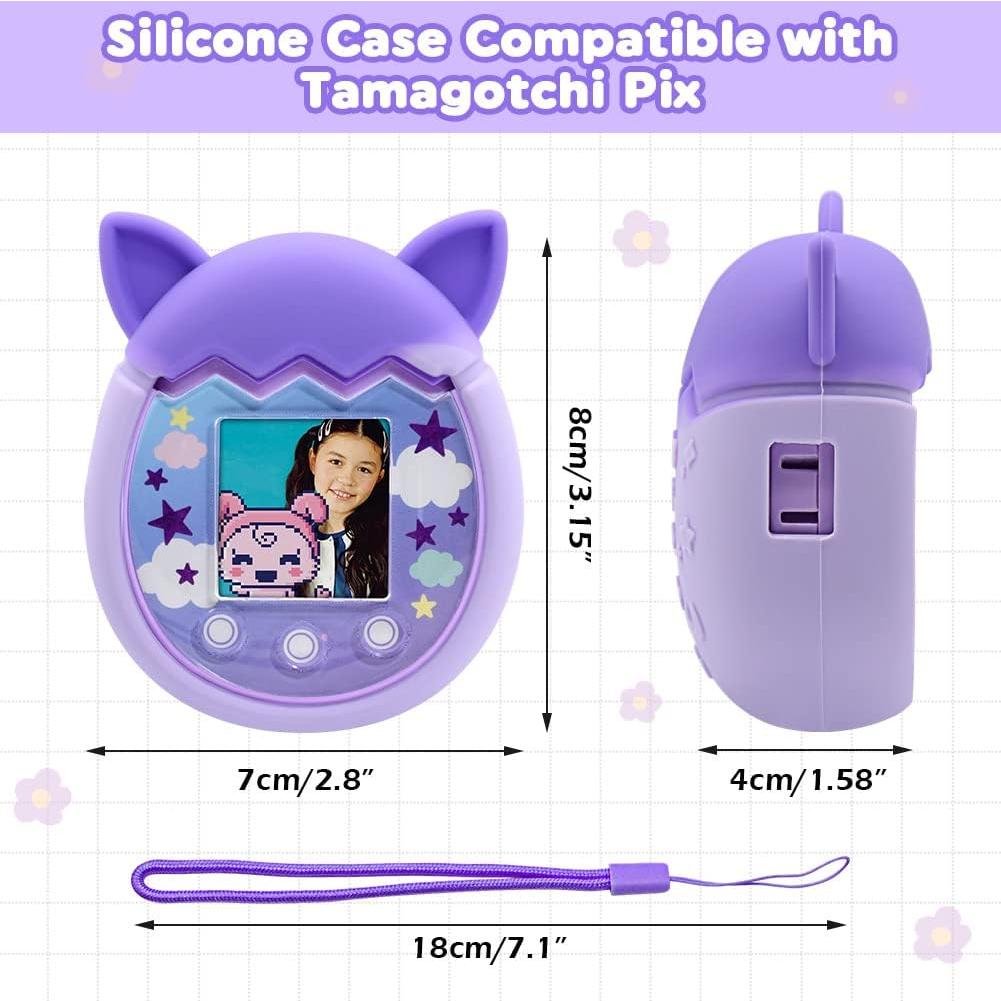 Funda de Silicona Winceed para Tamagotchi Pix - Púrpura