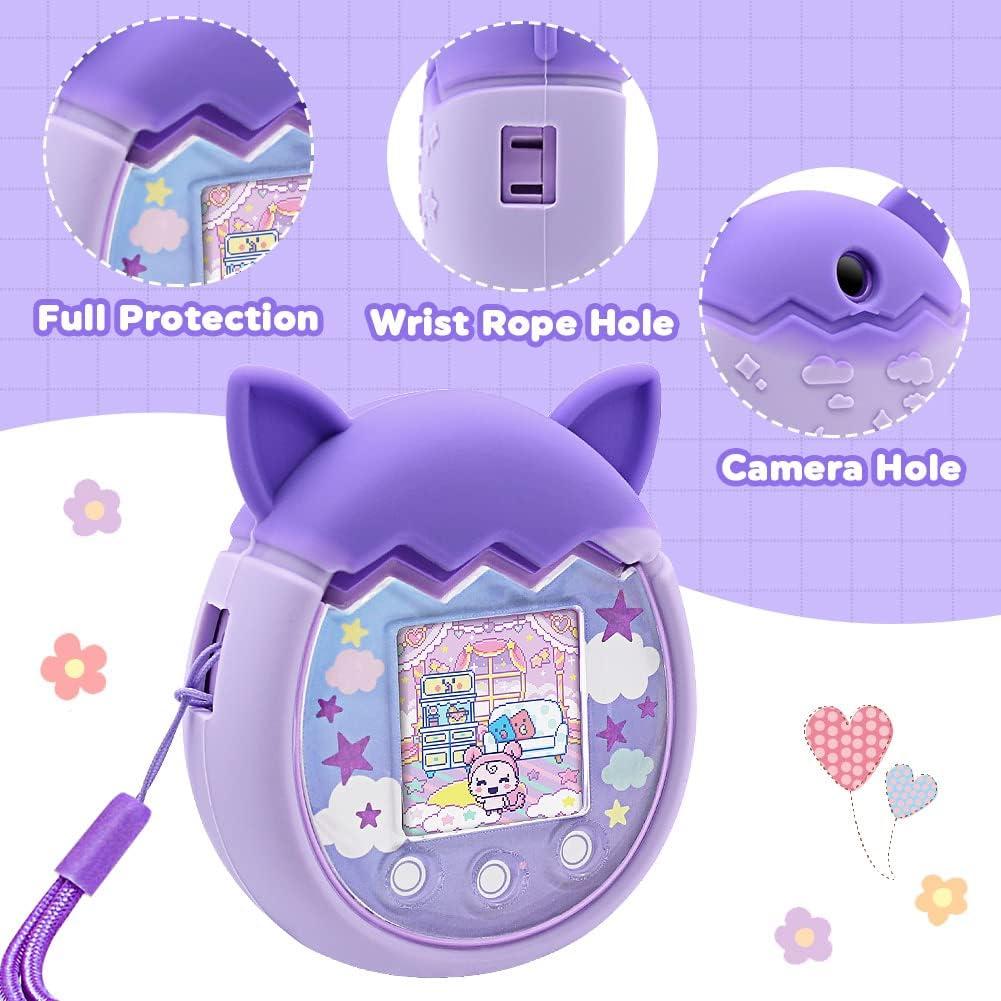 Funda de Silicona Winceed para Tamagotchi Pix - Púrpura