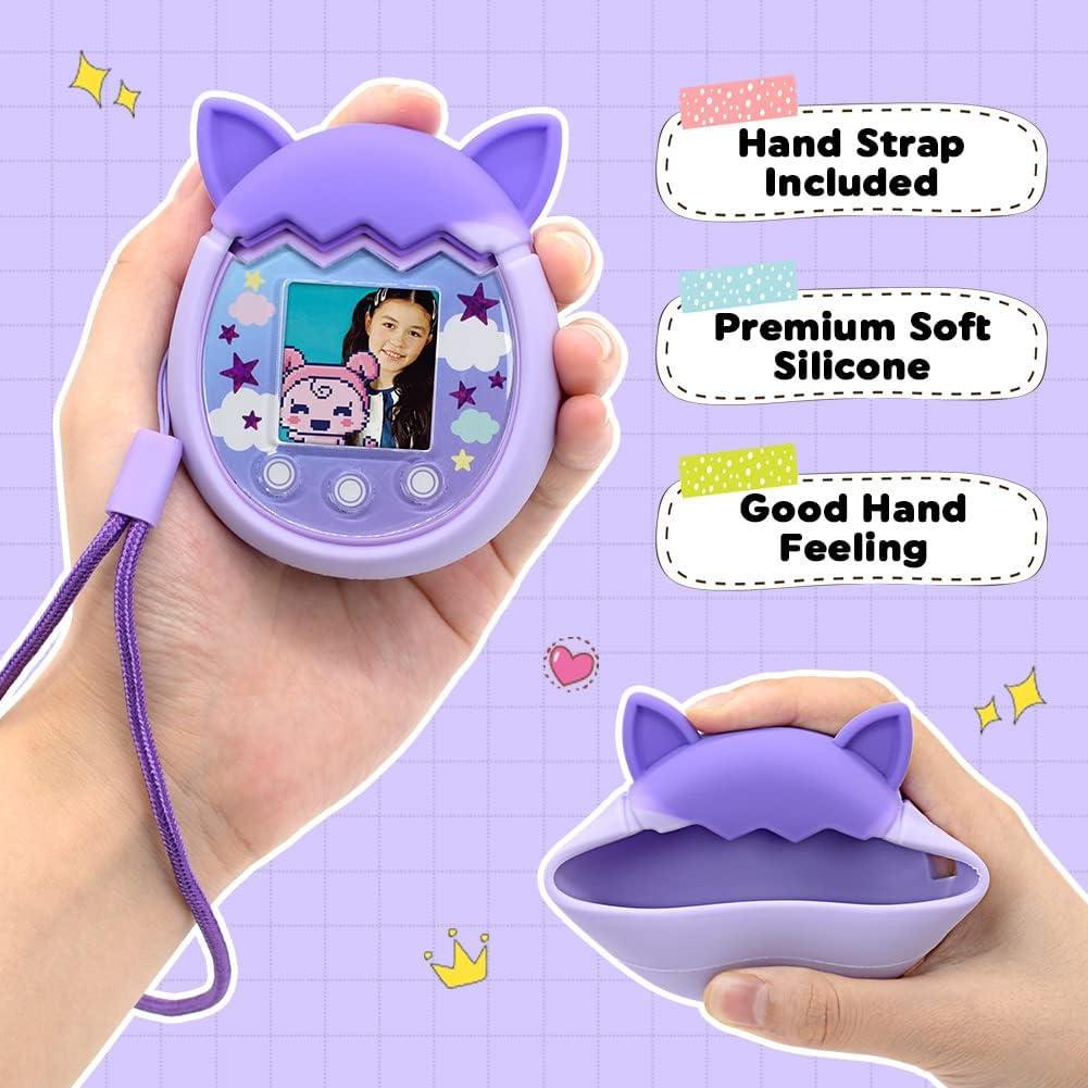 Funda de Silicona Winceed para Tamagotchi Pix - Púrpura