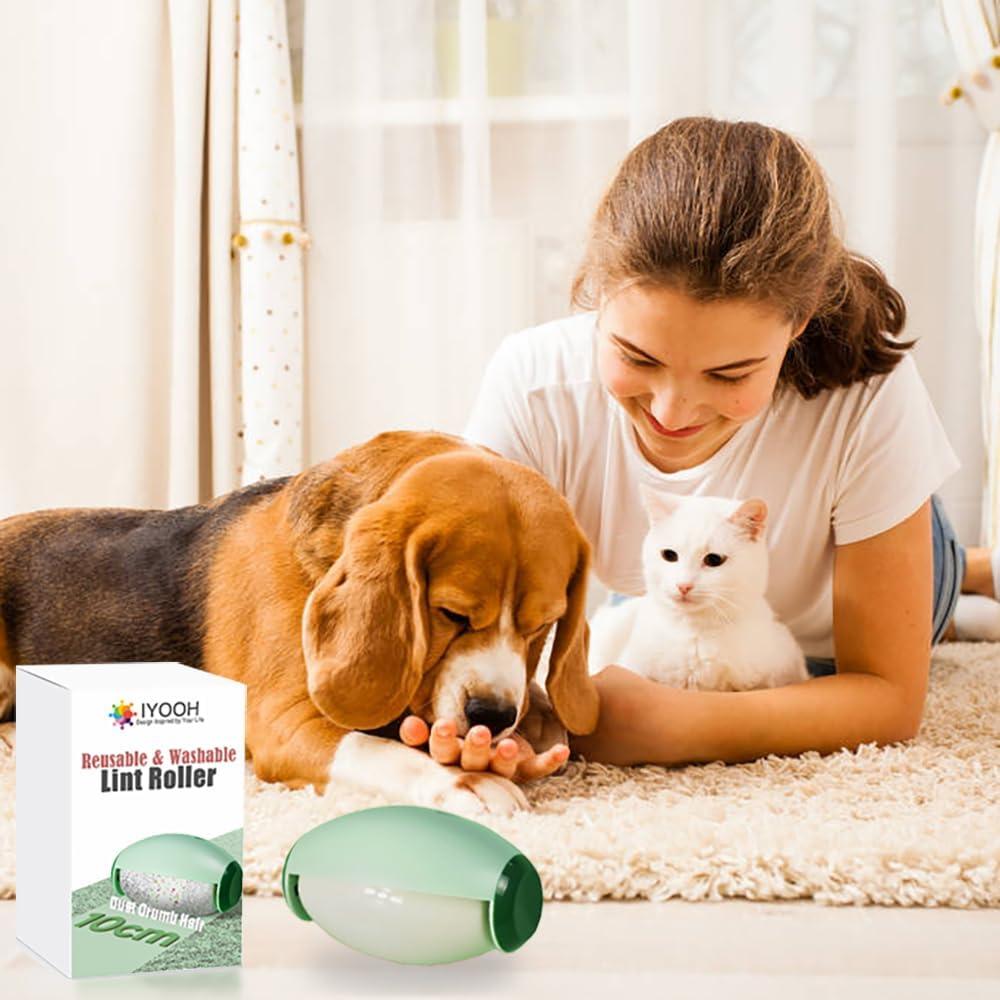Rodillo de Pelusa Reutilizable Mini Verde - Removedor de Pelo de Mascotas