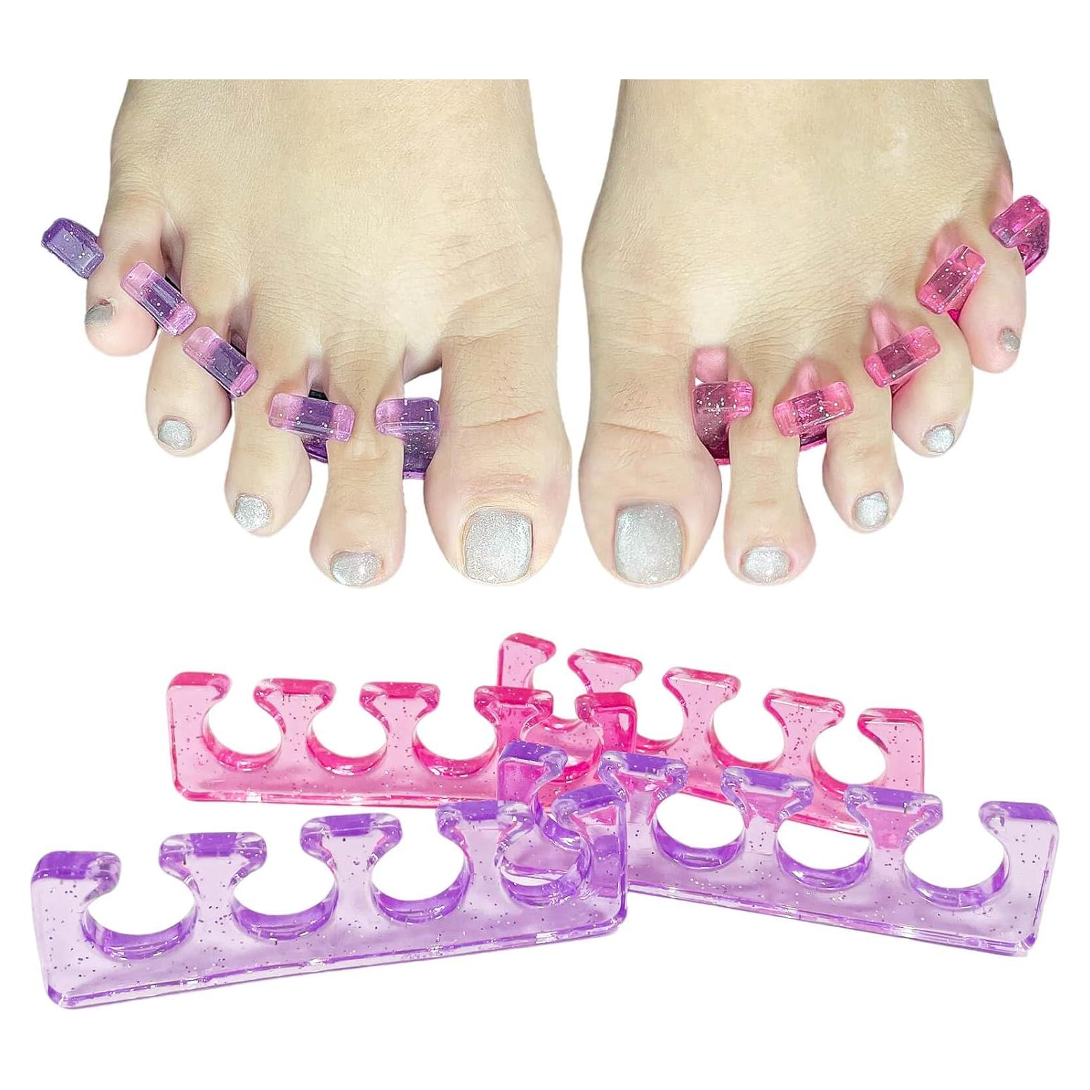 Separadores de Dedos de Gel SUNFATT para Pedicura 4 Piezas