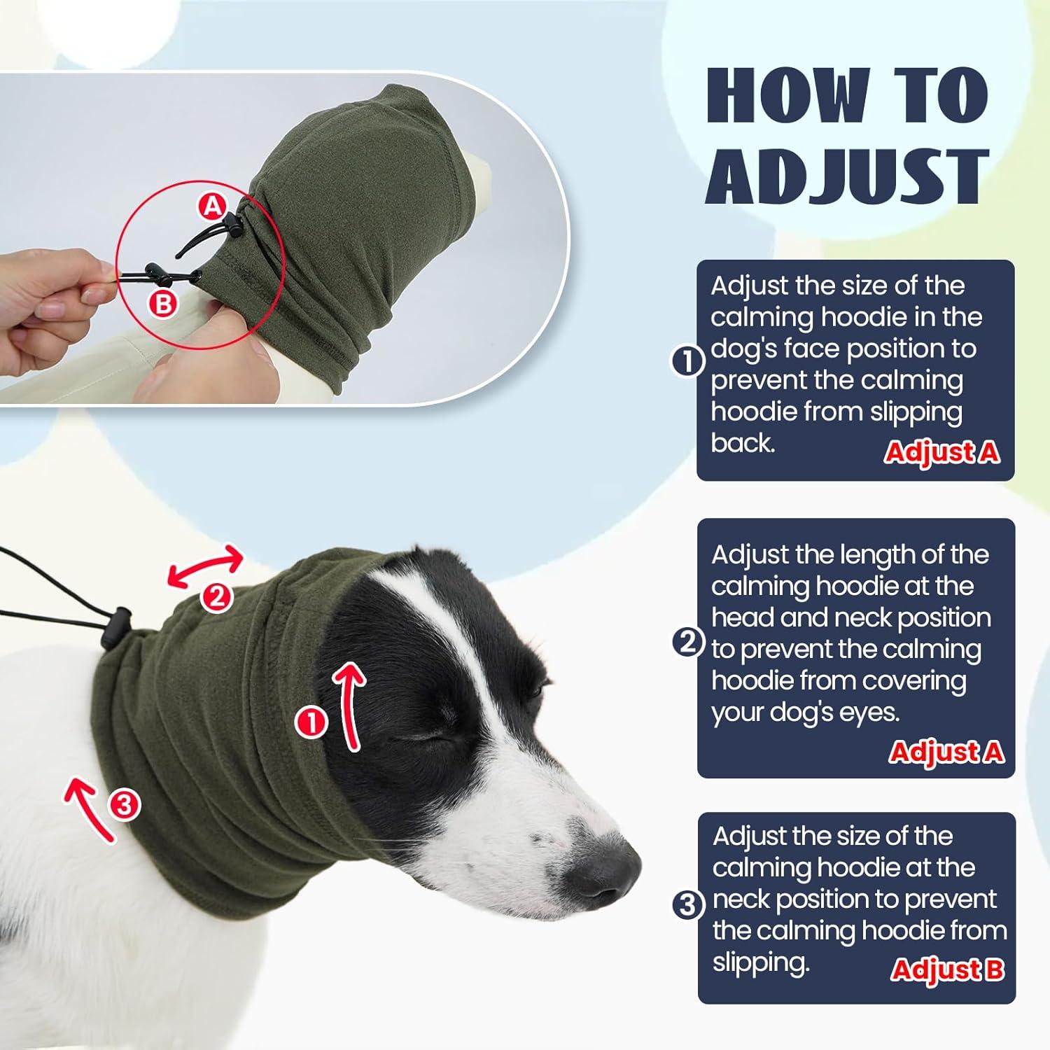 Sudadera Calmante para Perros Nanaki Verde - Snood Ajustable