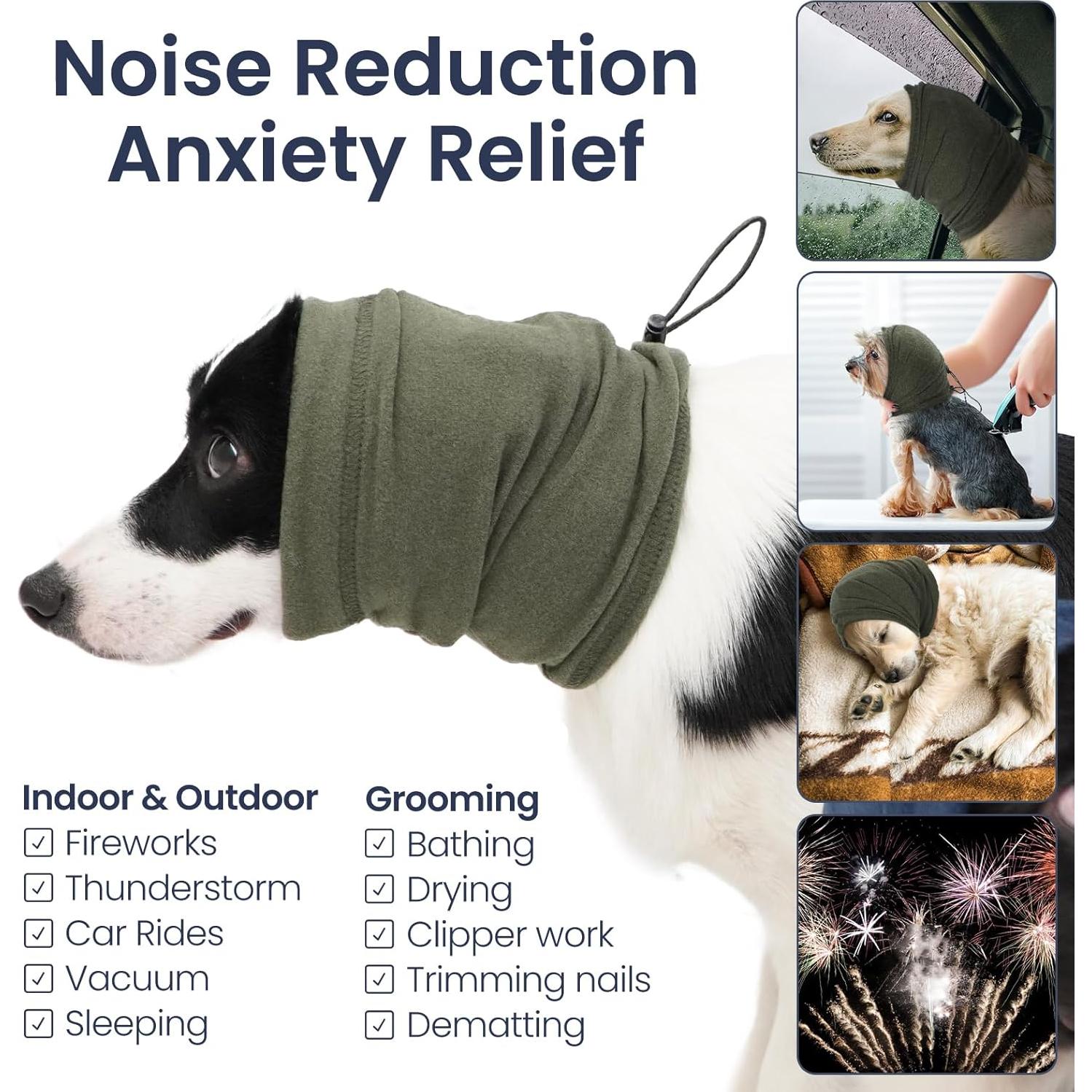 Sudadera Calmante para Perros Nanaki Verde - Snood Ajustable