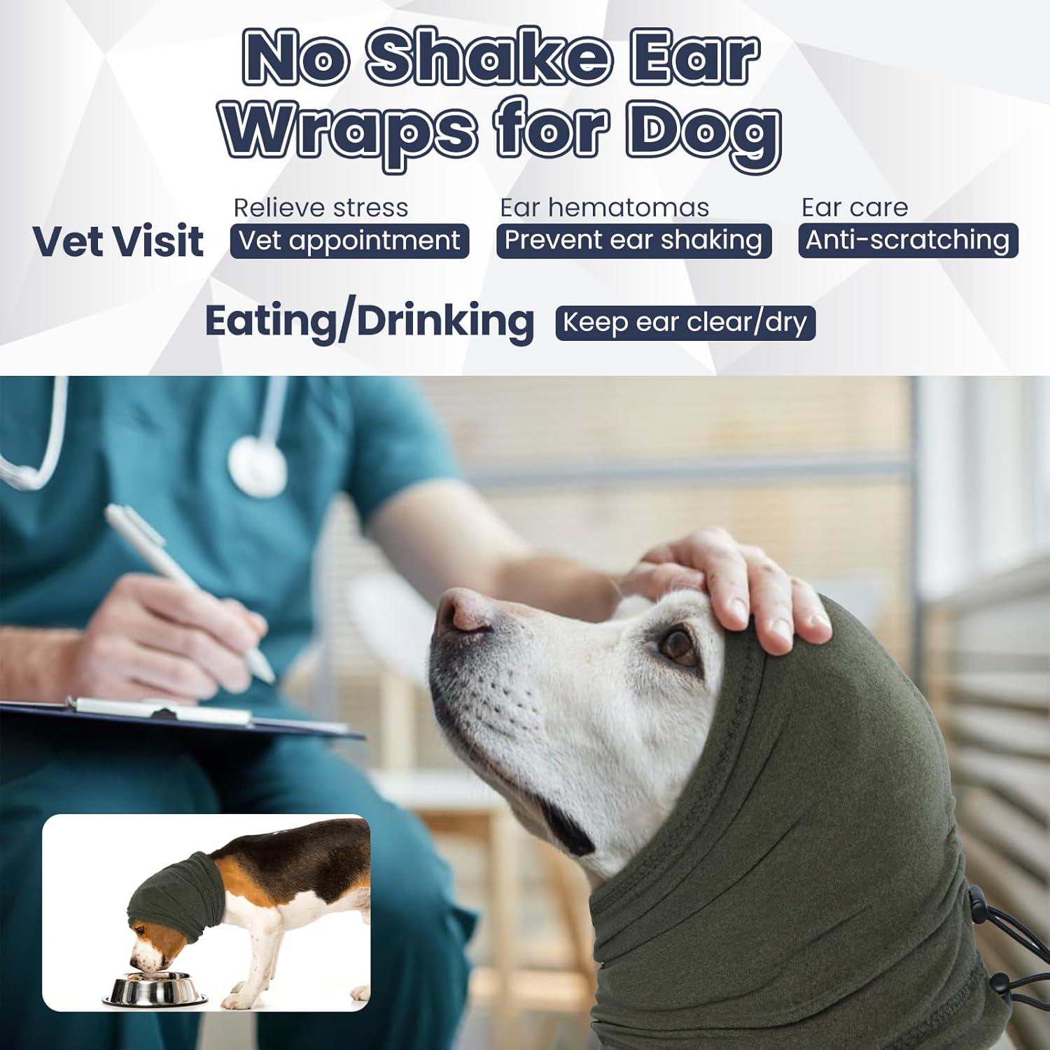 Sudadera Calmante para Perros Nanaki Verde - Snood Ajustable