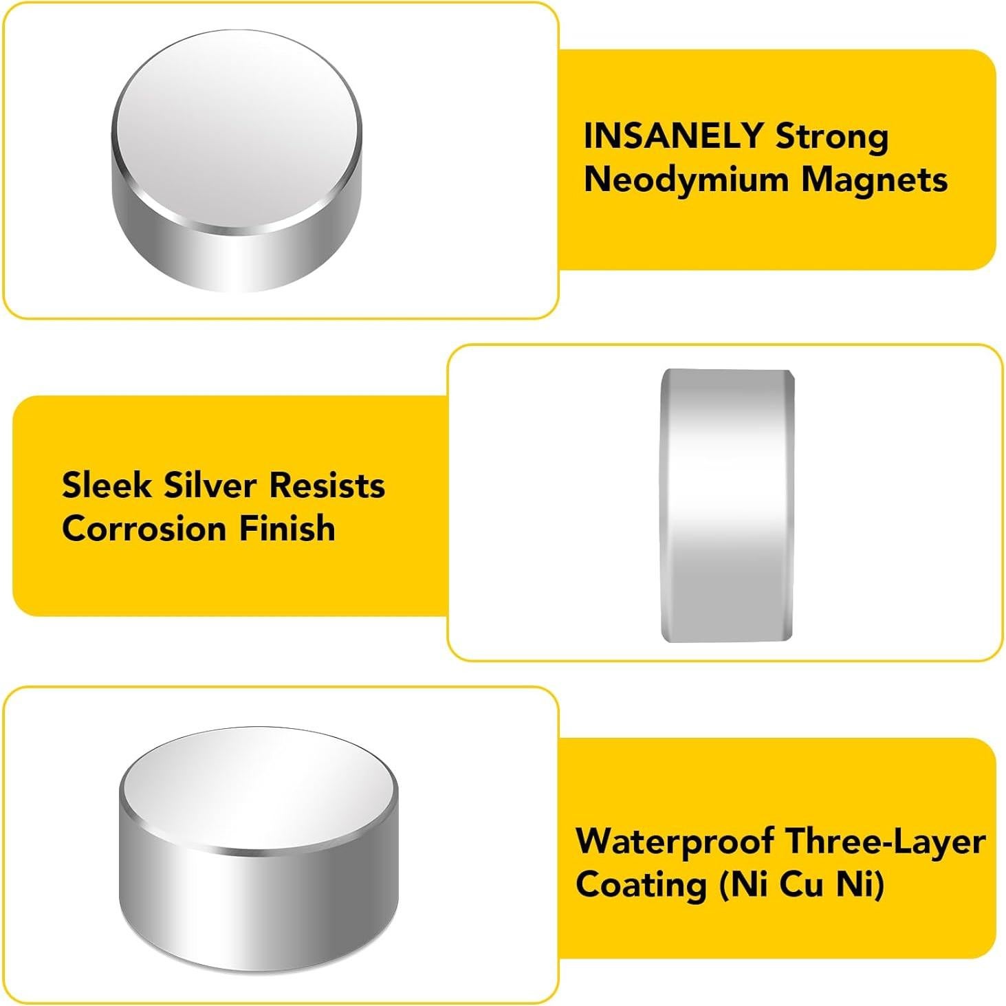 Imán de Neodimio DIYMAG 40x20mm 2 Piezas Alta Potencia