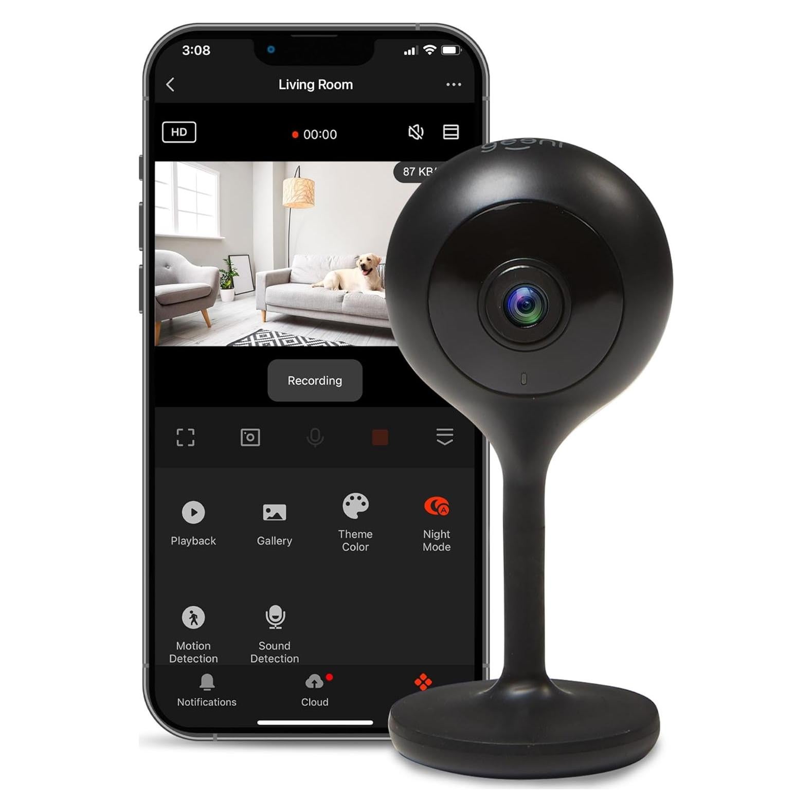 Cámara de Seguridad Geeni Look 1080p HD con Audio y Alertas