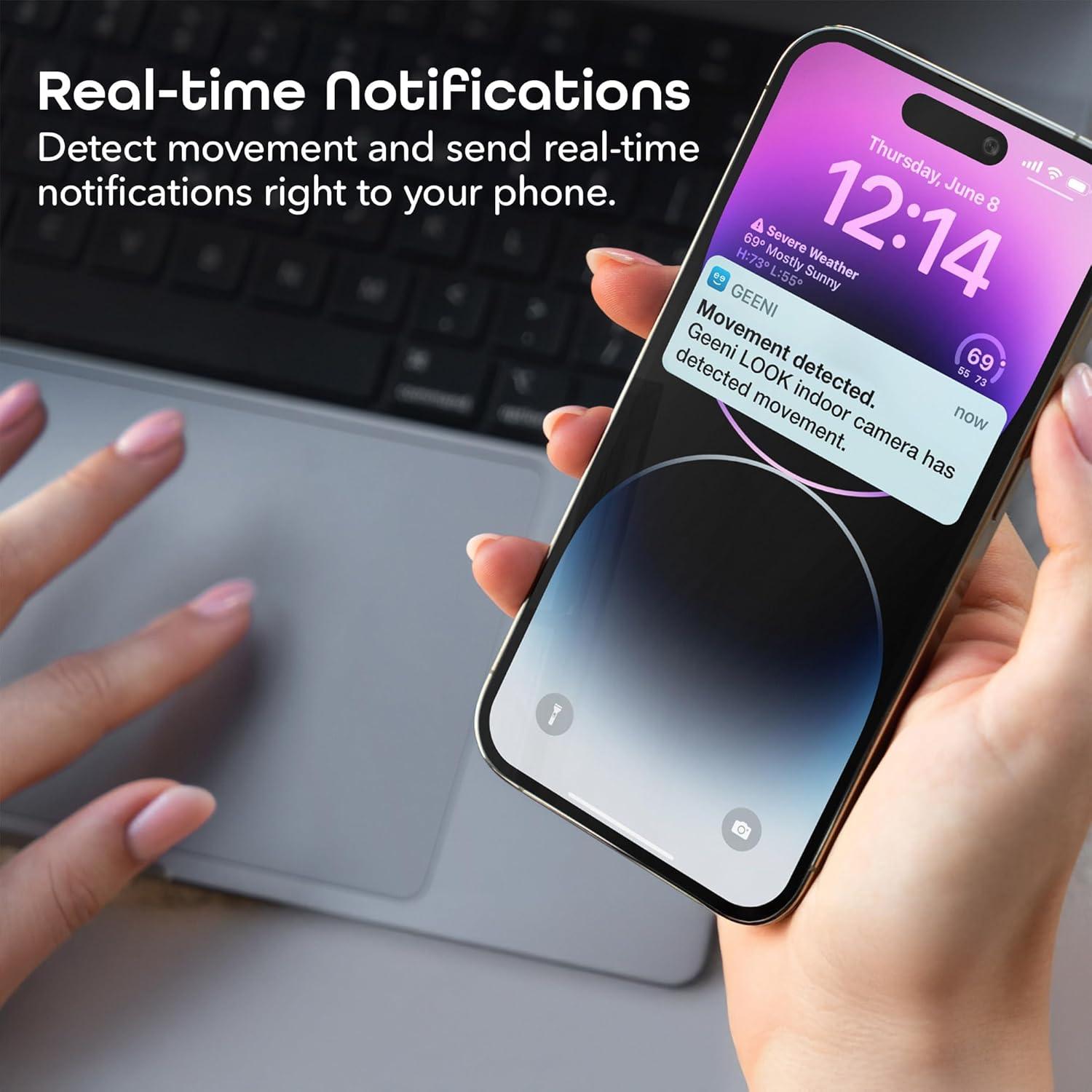 Cámara de Seguridad Geeni Look 1080p HD con Audio y Alertas