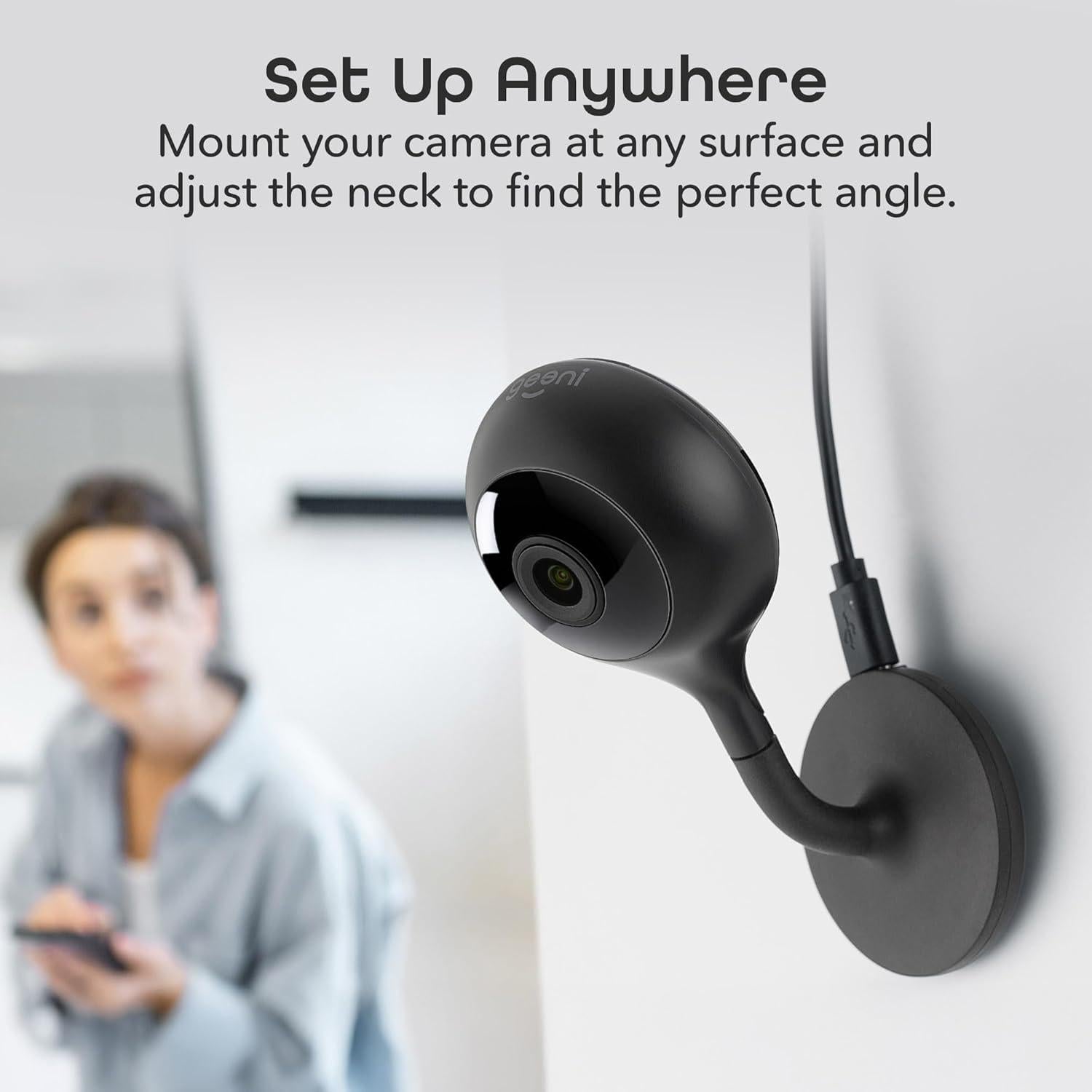 Cámara de Seguridad Geeni Look 1080p HD con Audio y Alertas