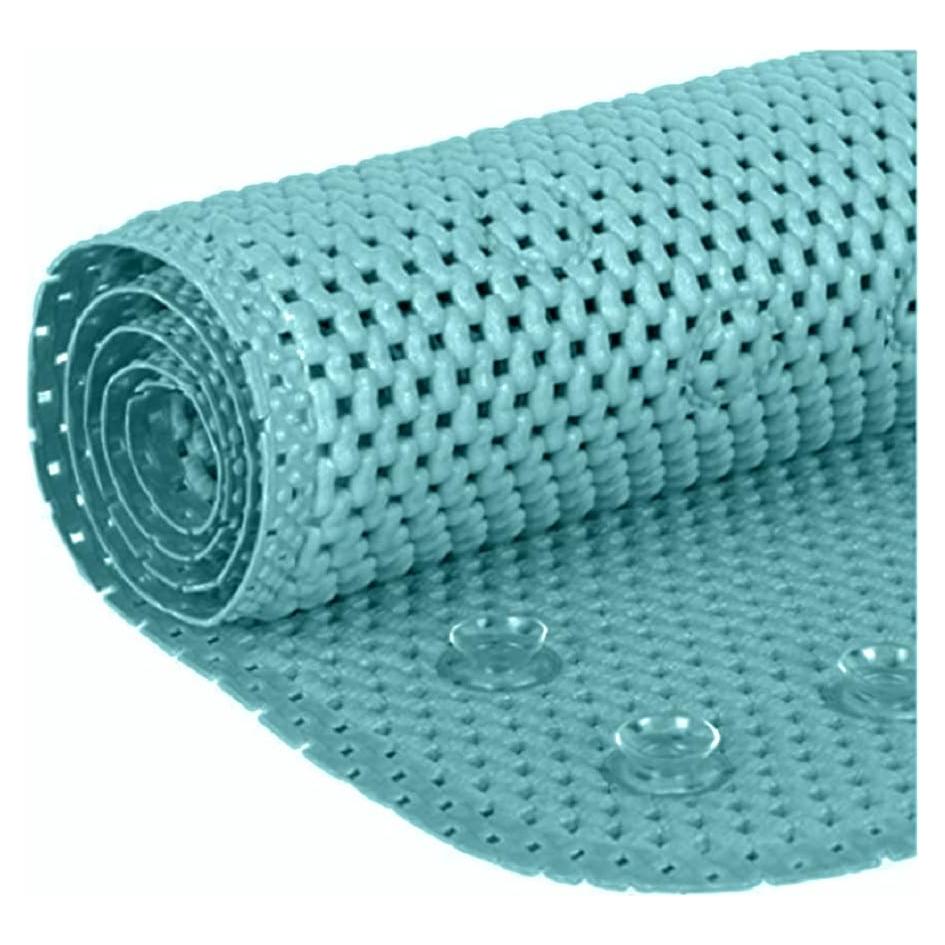 Alfombra de Baño Antideslizante Elaine Karen 91.4x43.2 cm Azul Aqua