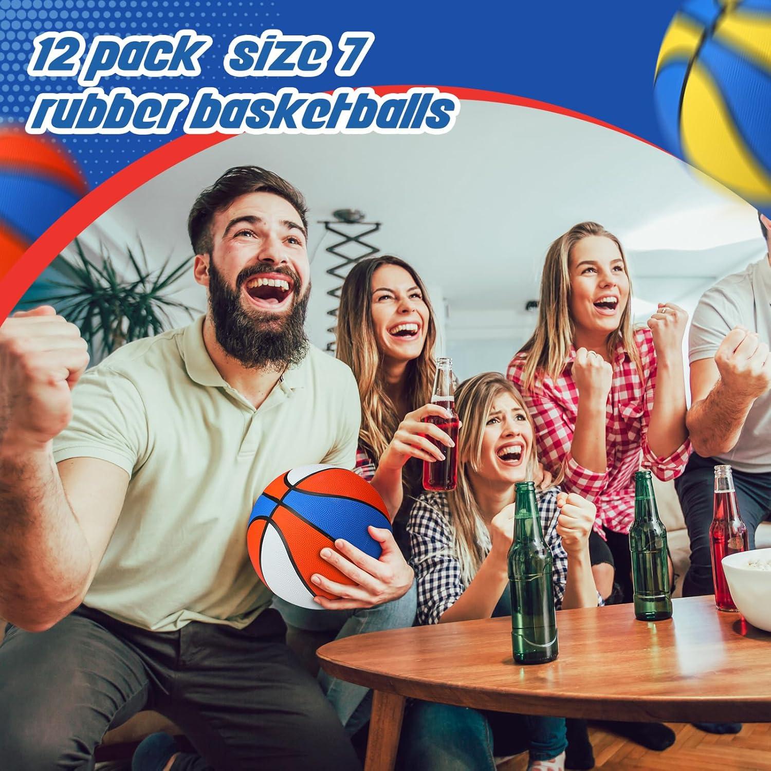 Balones de Baloncesto Jerify 12 Piezas Tamaño 7 con Bomba