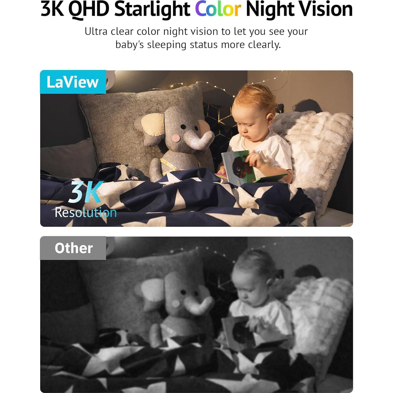 Cámara de Seguridad LaView 5MP 3K Interior con Audio