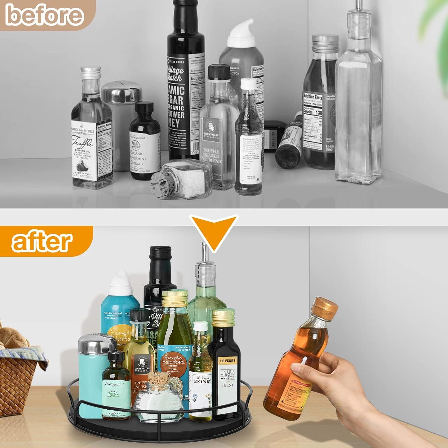 Organizador Giratorio Lazy Susan AXTEE 22.86 cm Negro