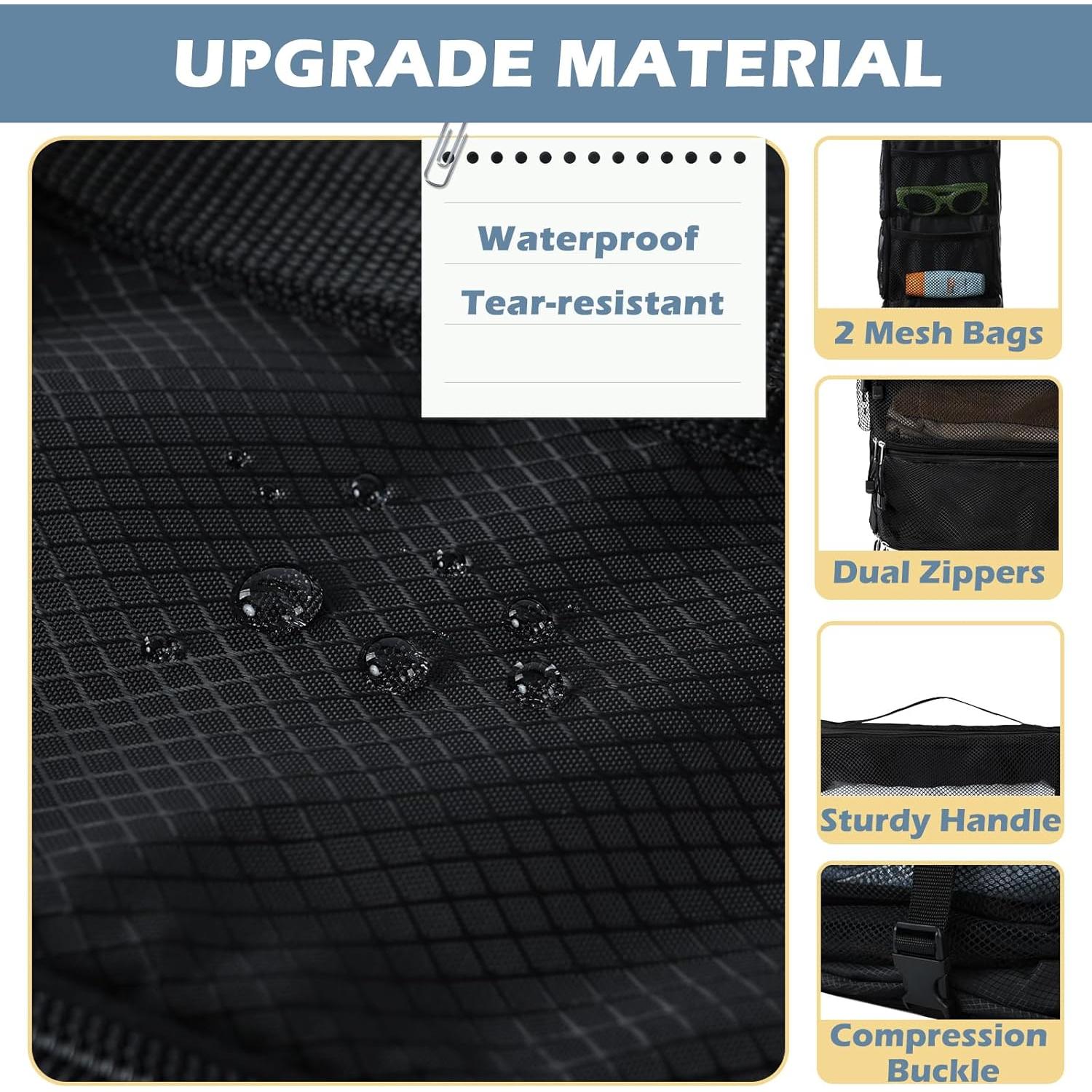 Organizador de Viaje Colgante Surblue Negro 4 Compartimentos