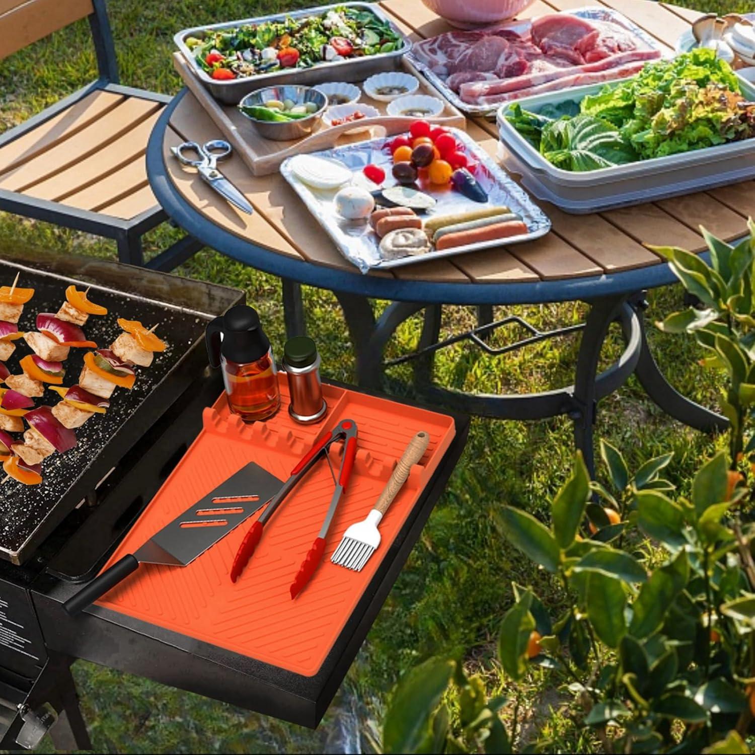 Alfombrilla de Silicona Grande ToiyBosm para BBQ 40.6x29.5 cm
