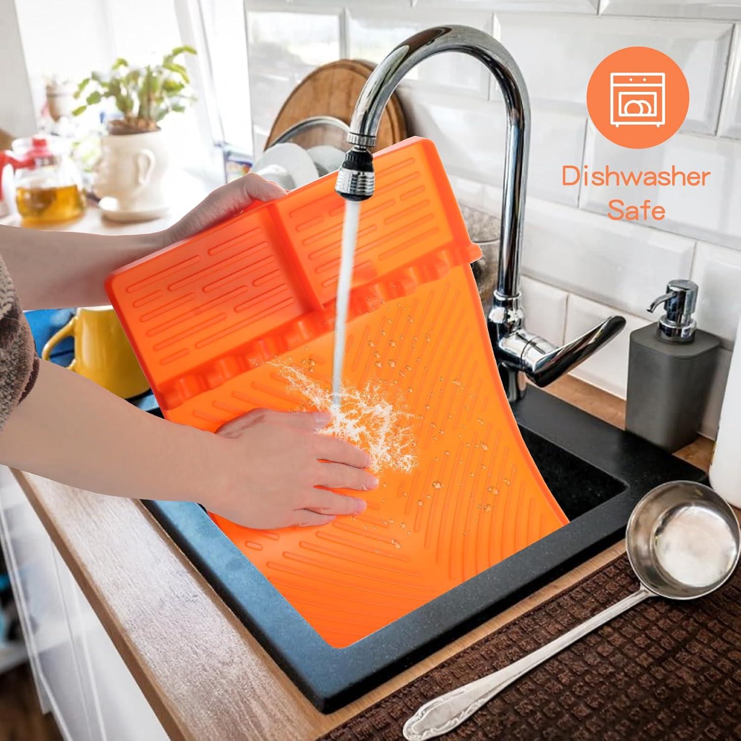 Alfombrilla de Silicona Grande ToiyBosm para BBQ 40.6x29.5 cm