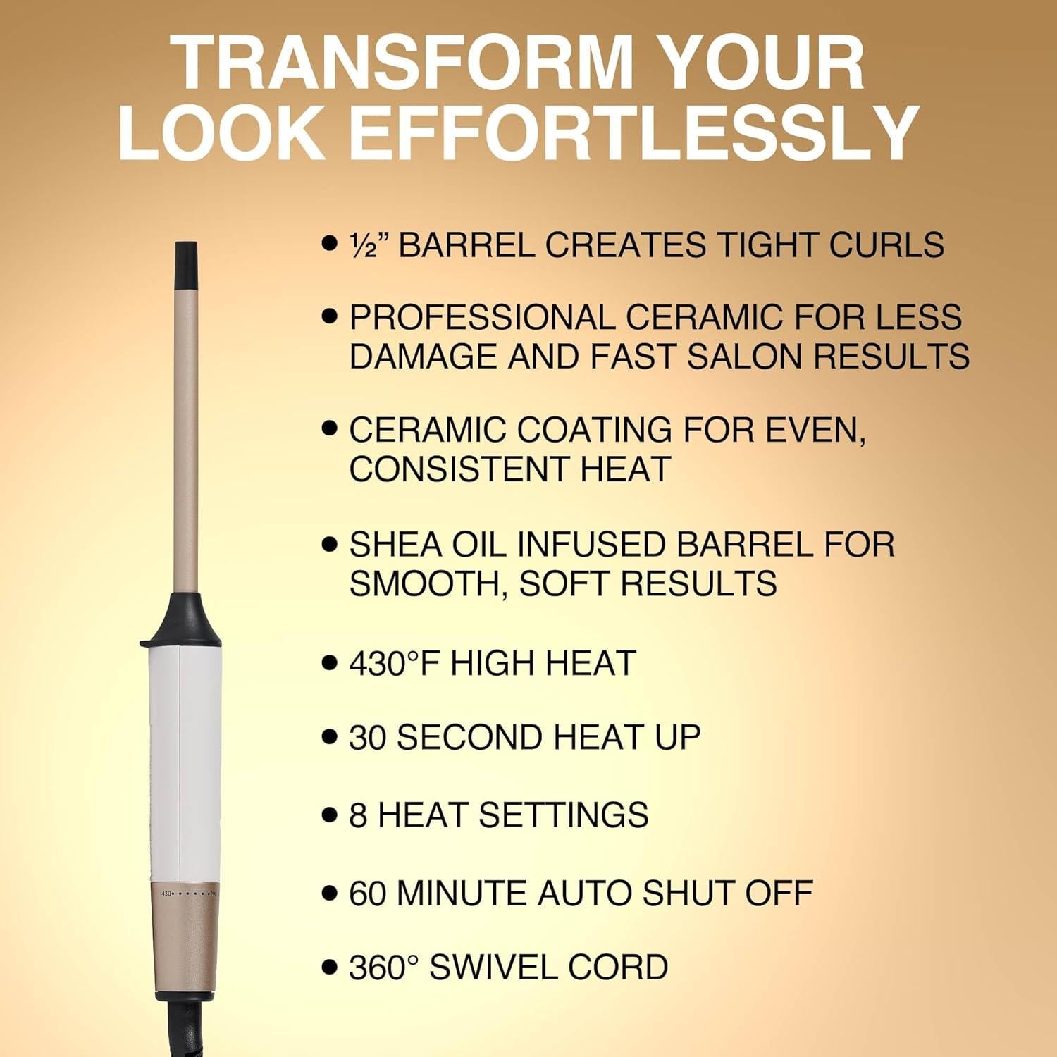 Varita de Rizar Remington Shea Soft 1/2" Cerámica Karité