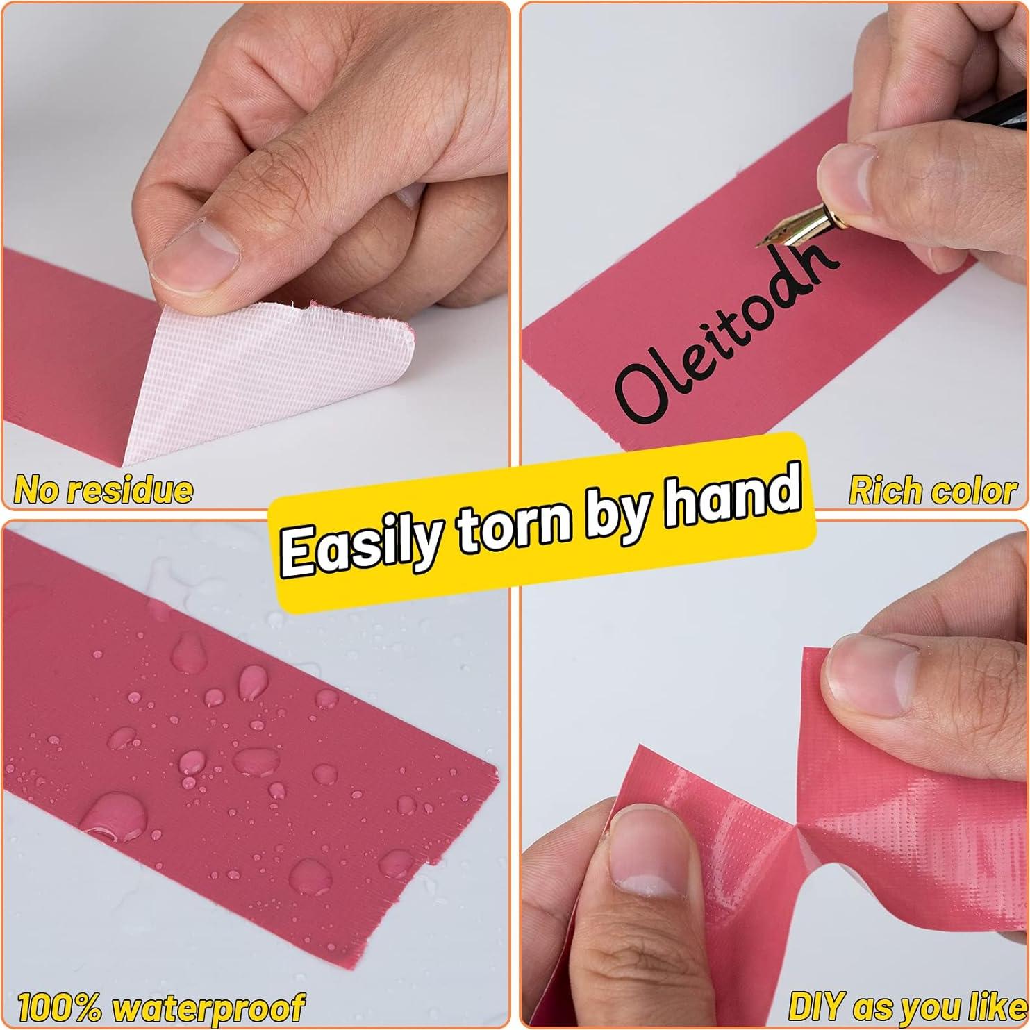 Paquete de 6 rollos de cinta adhesiva multicolor 5.08 cm x 27.43 m