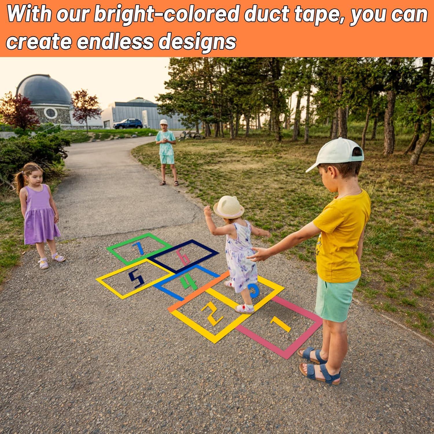 Paquete de 6 rollos de cinta adhesiva multicolor 5.08 cm x 27.43 m