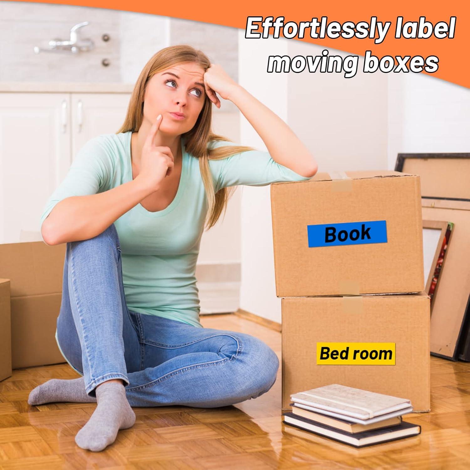 Paquete de 6 rollos de cinta adhesiva multicolor 5.08 cm x 27.43 m