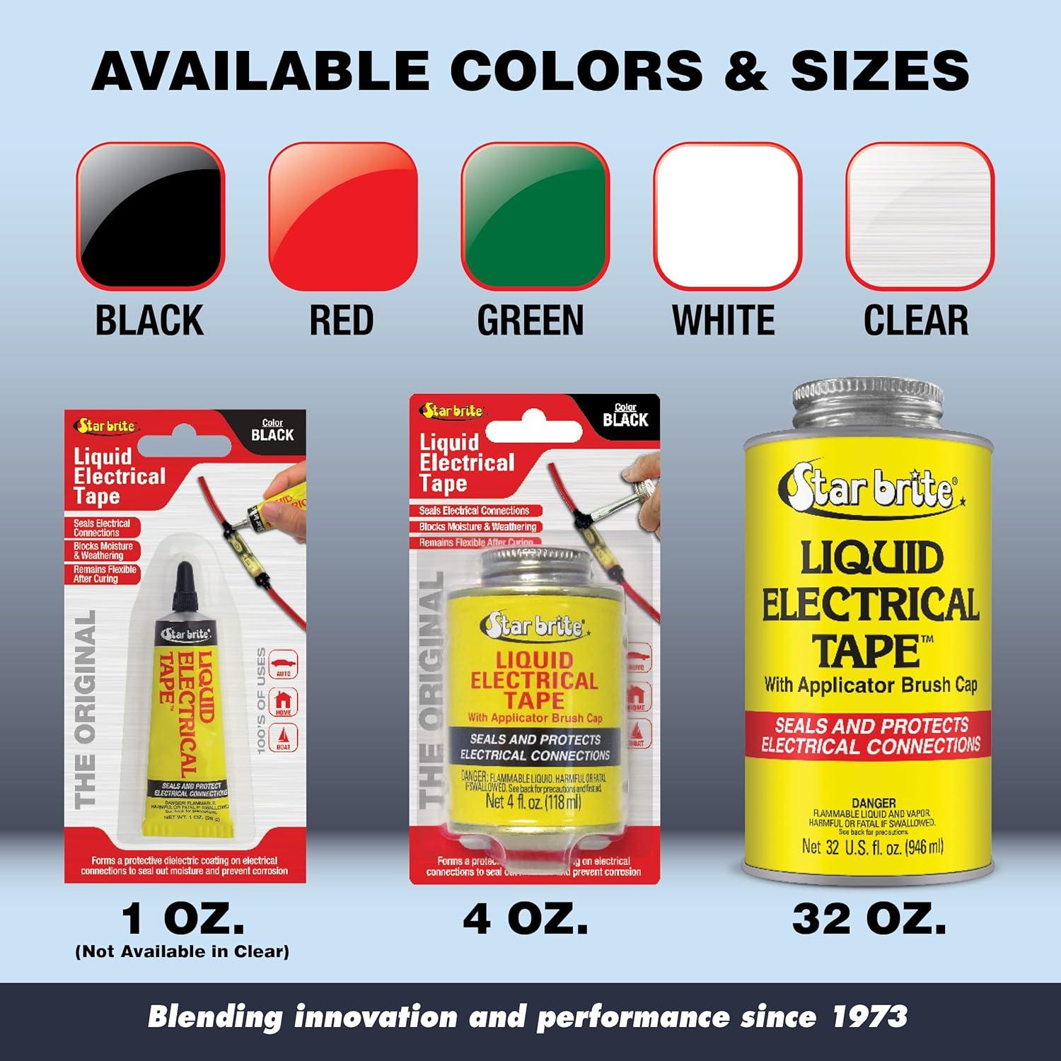 Tape Eléctrico Líquido Star Brite Negro 30 ml - Impermeable