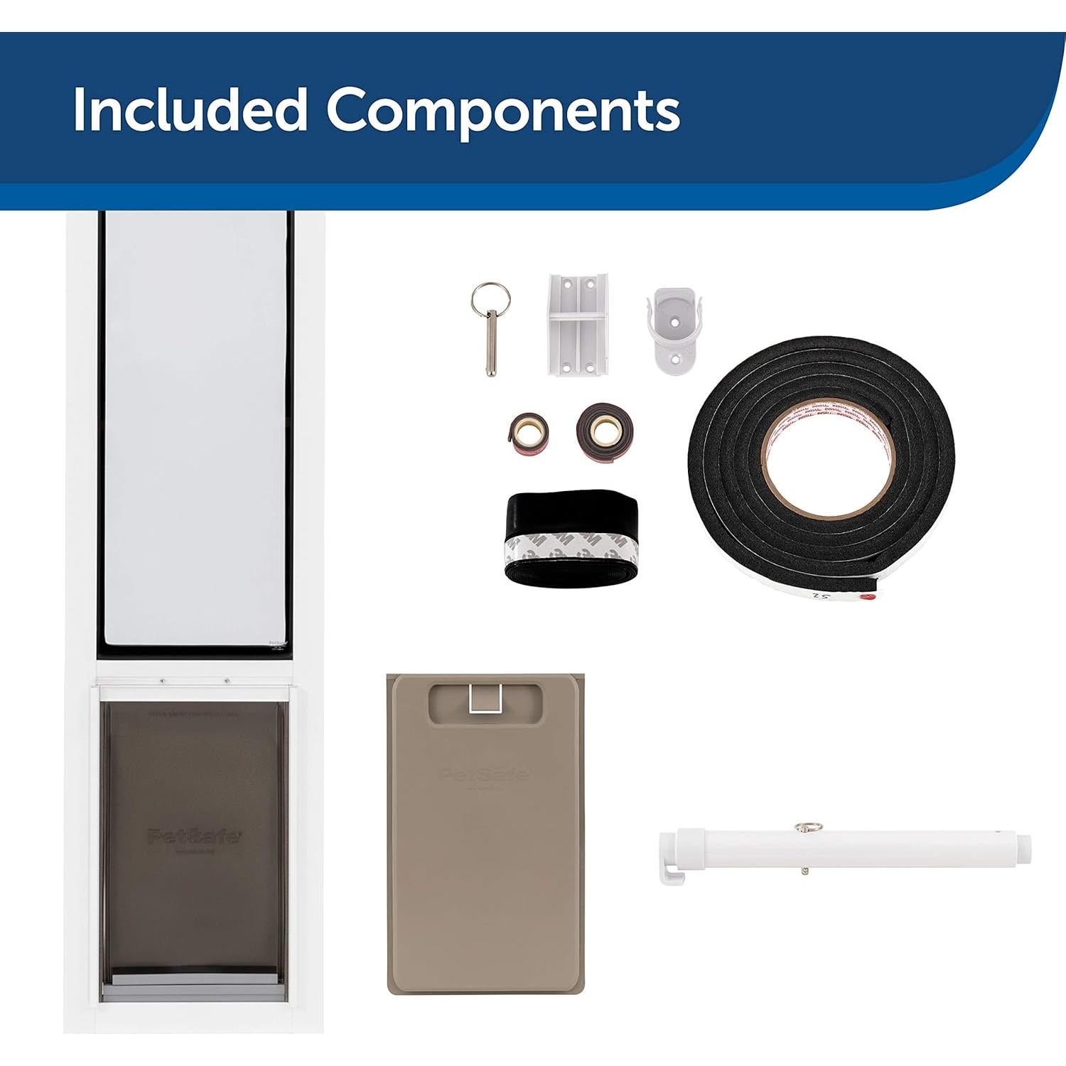 Puerta para Mascotas PetSafe Grande de Vidrio Deslizante - Climas Extremos