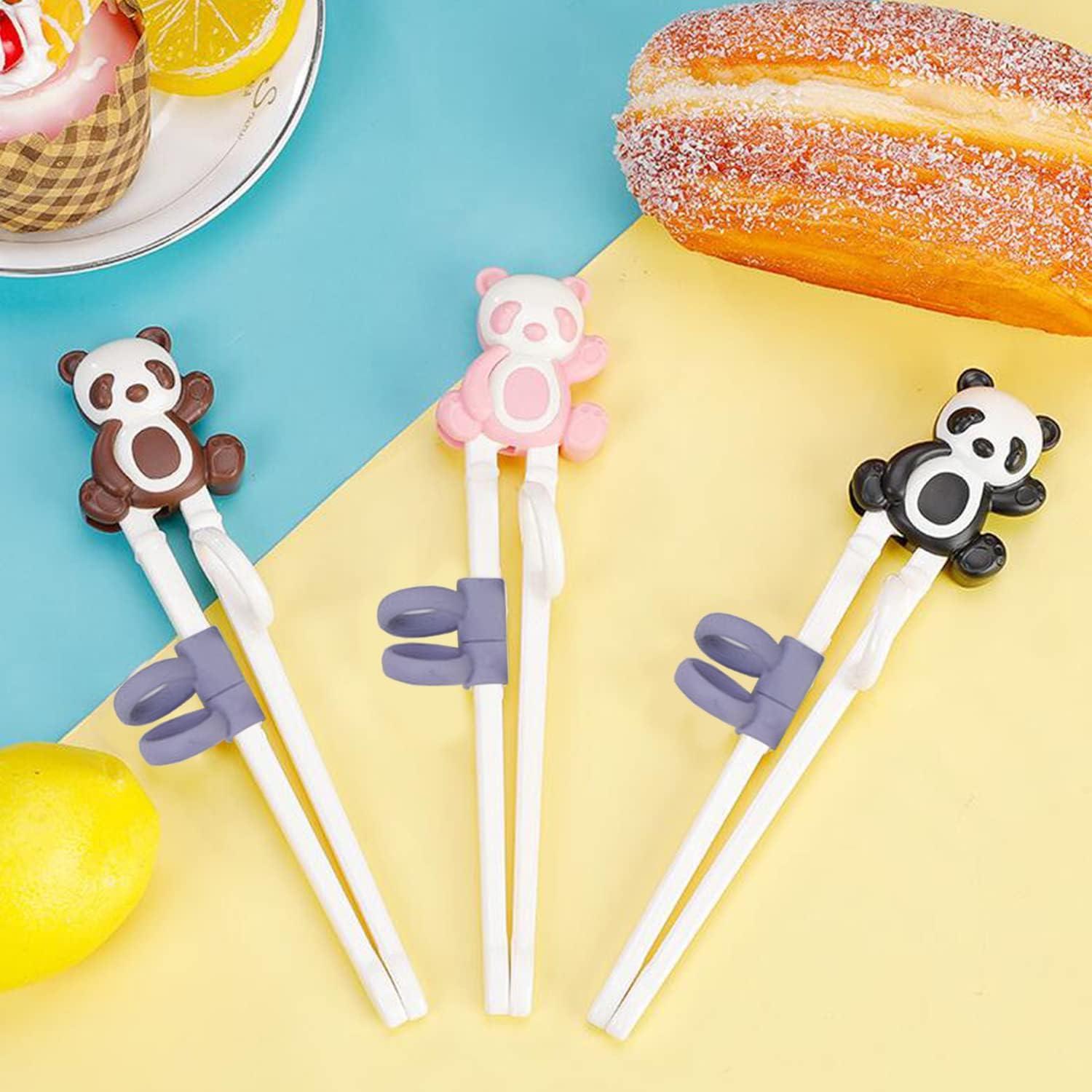 Palillos de Entrenamiento Panda para Niños - 3 Pares Reutilizables