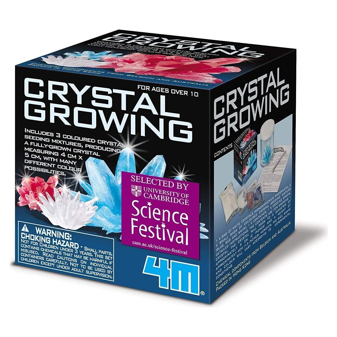 Kit de Crecimiento de Cristales 4M - 3 Cristales de Colores